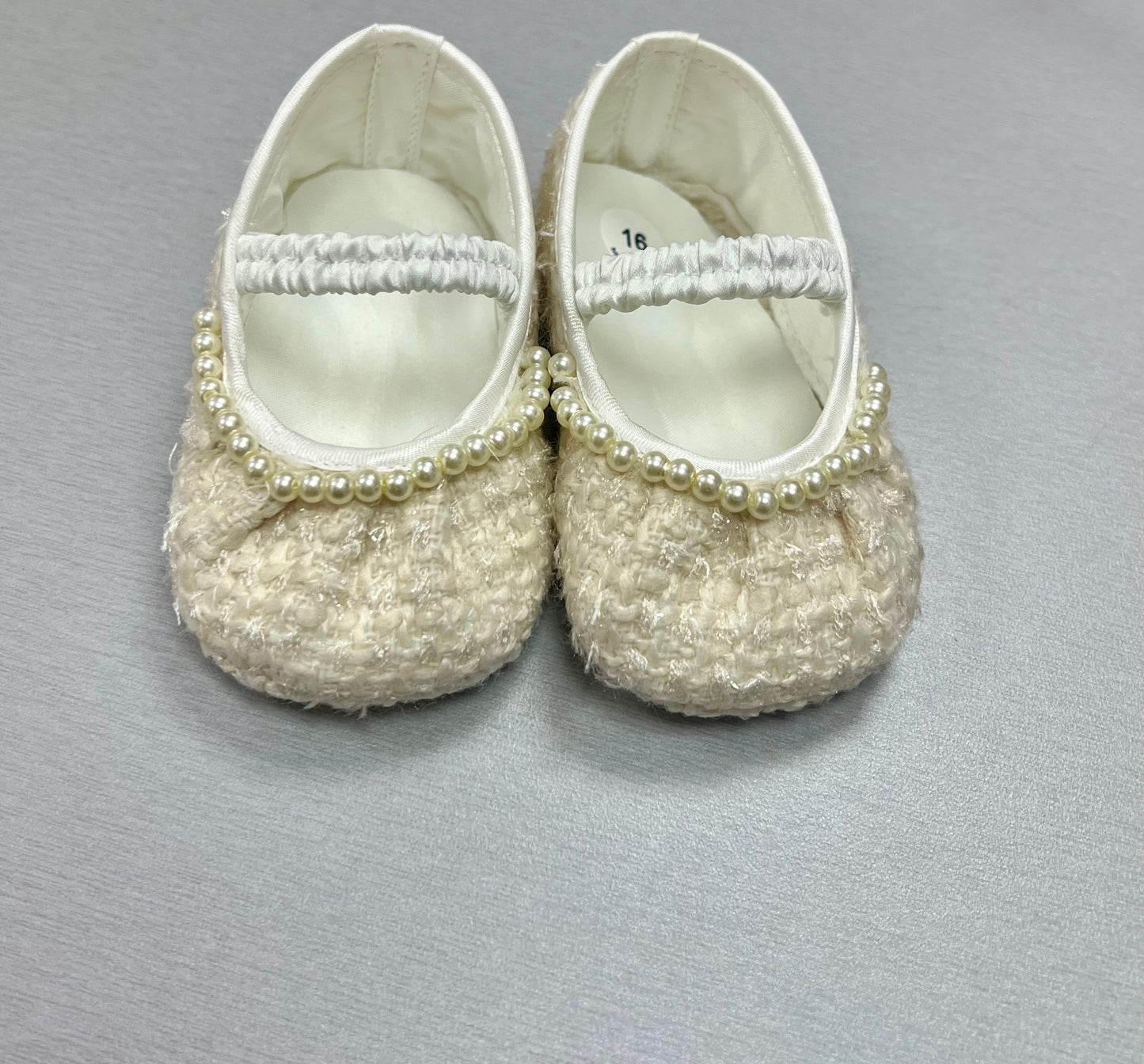 Tweed Ivory shoes made in Italy