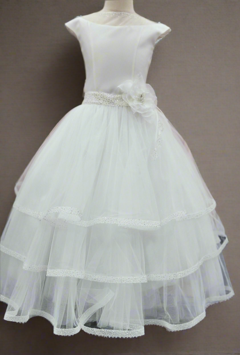 Michelina Bimbi Communion Dress with satin bodice