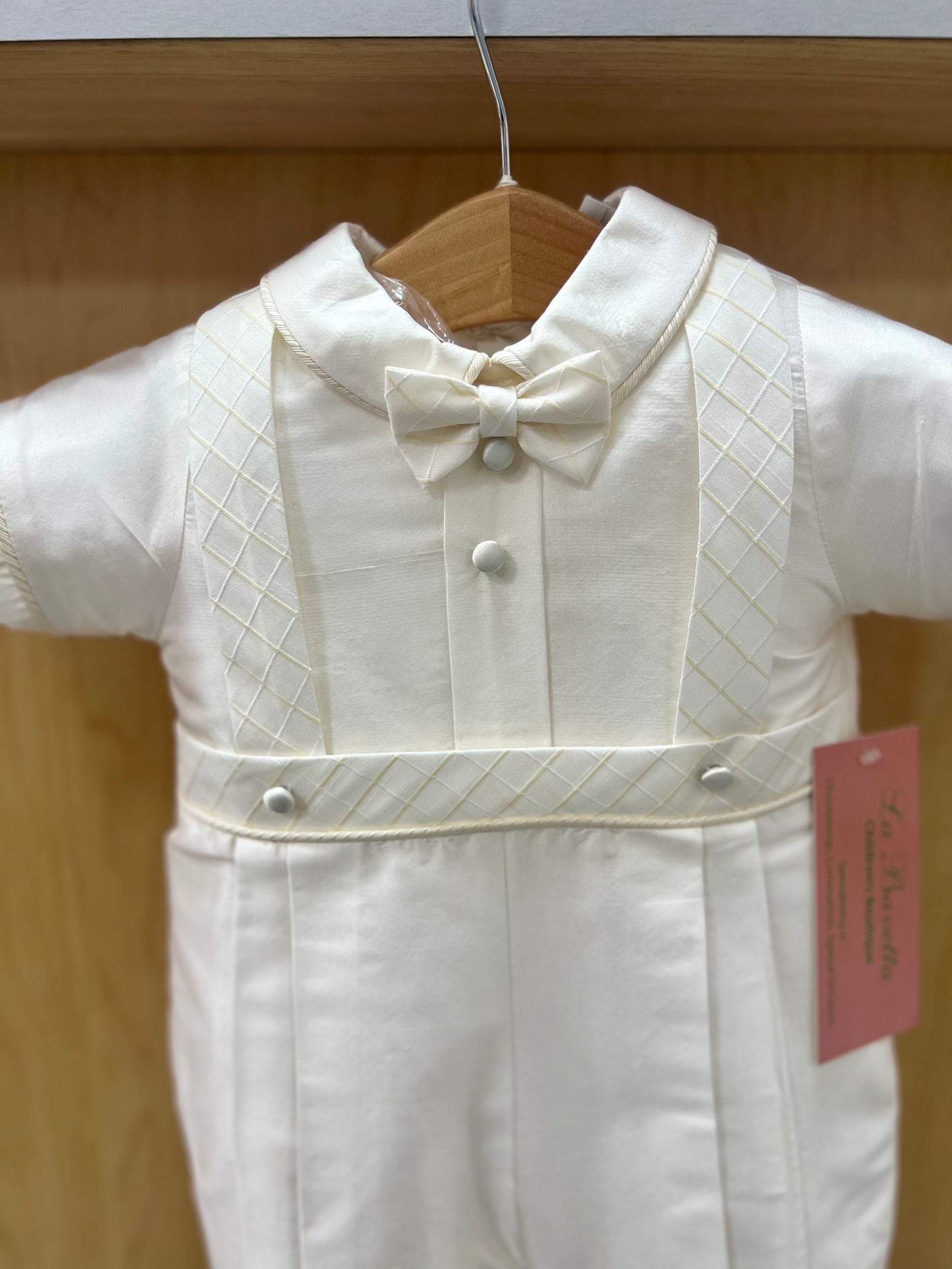 Favio babtism suit 100% silk piccolo Bacio
