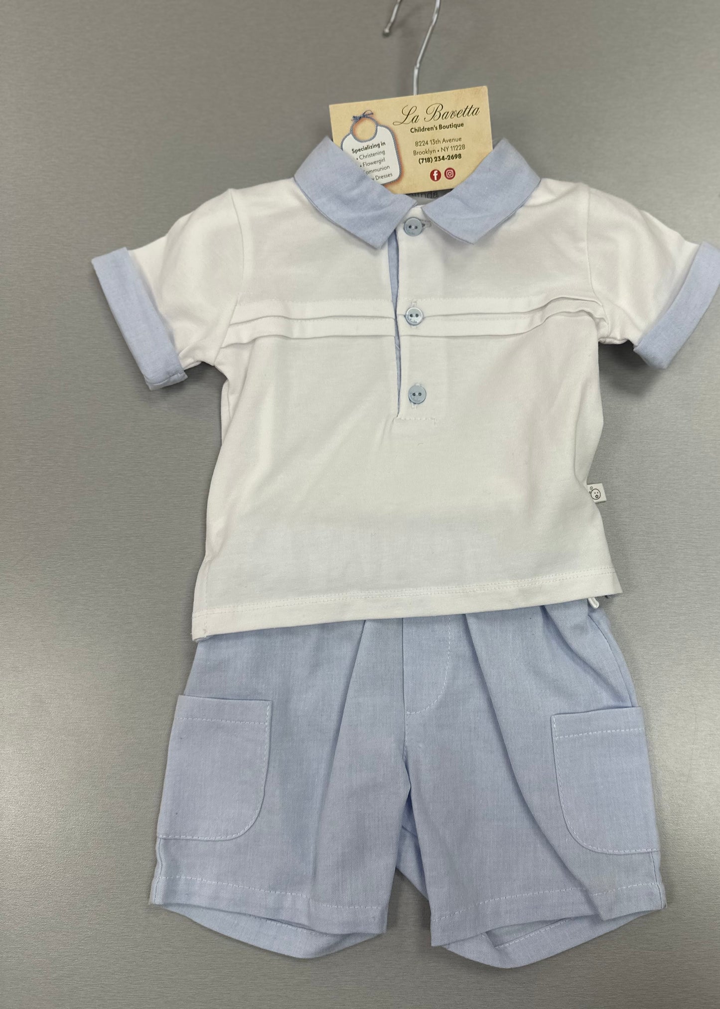 Deolinda 2pc boys shorts outfit DBV24817