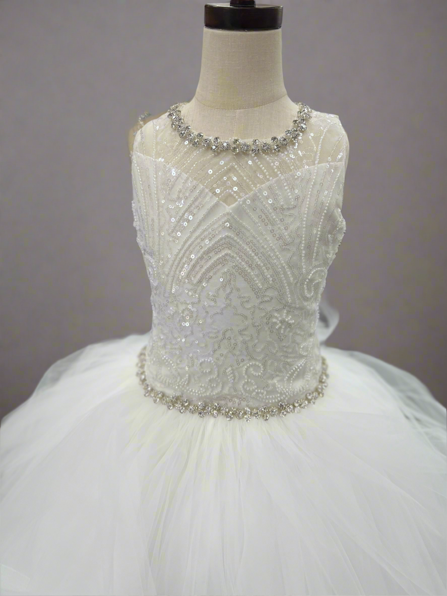 Repunzle special custom made couture communion dress