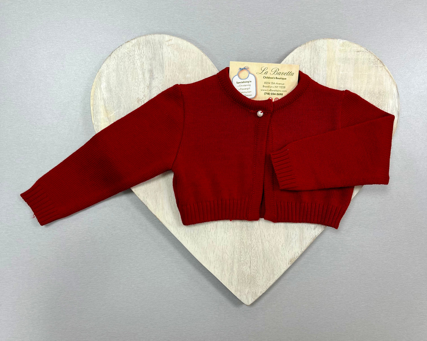 Bimbalo red Bolero sweater 6357
