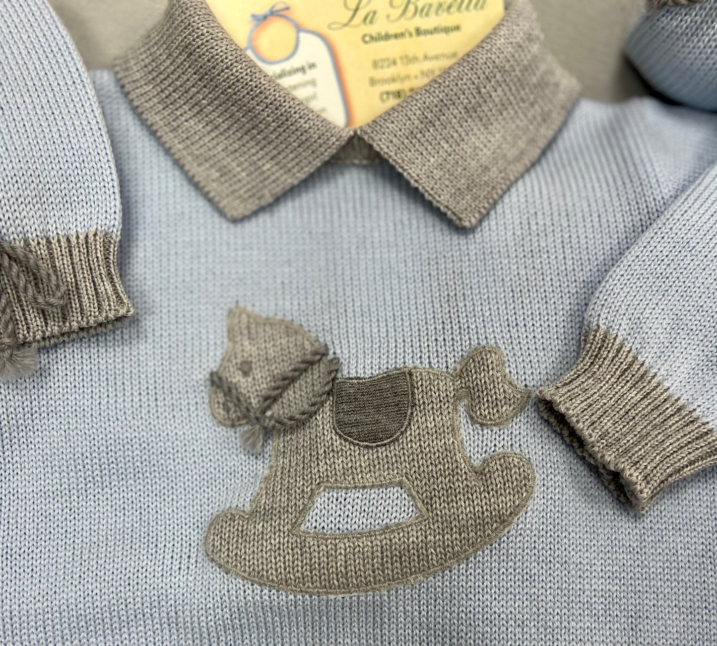 Bimbalo 7394 baby boy’s take me home set made in Italy