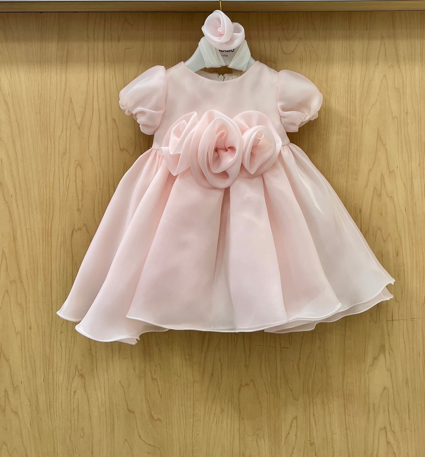 Pink organza Dress made in Italy 7420