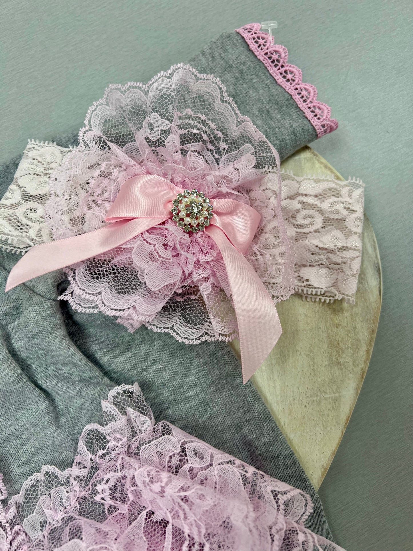 Katie Rose Gali Pink/ Grey long sleeves