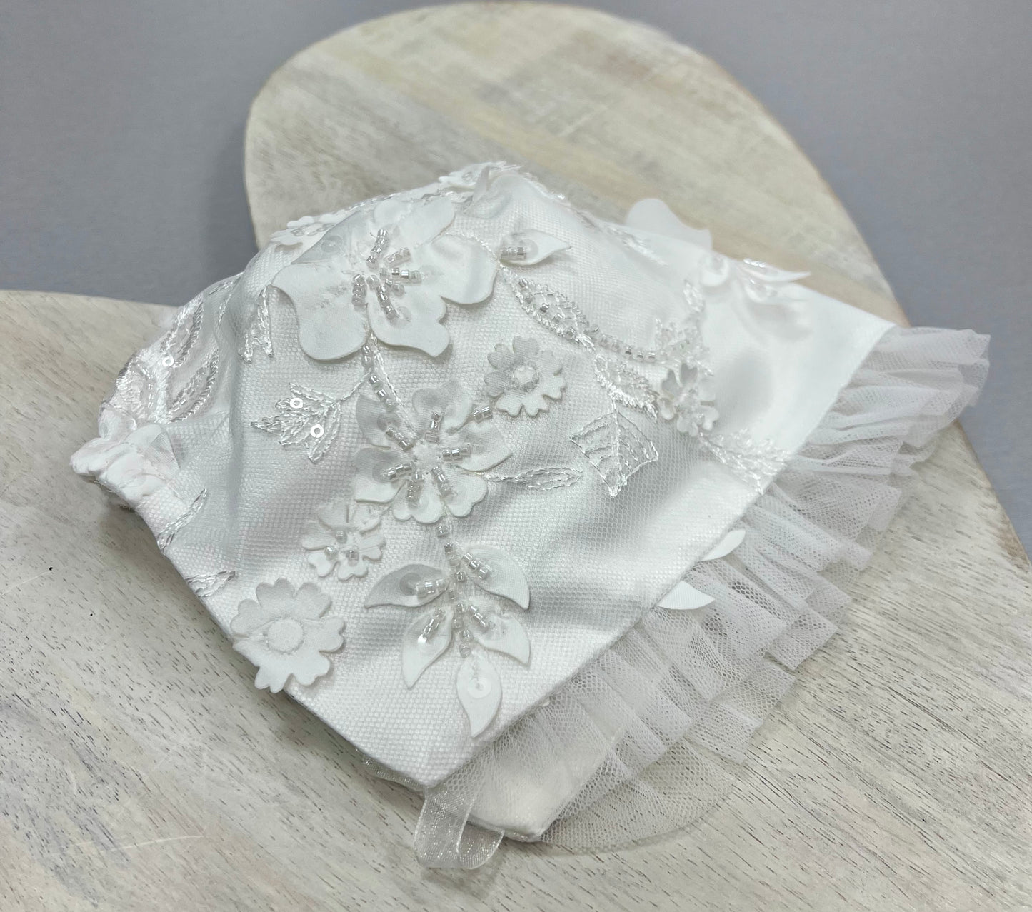 3D lace long Christening dress by Princess Daliana