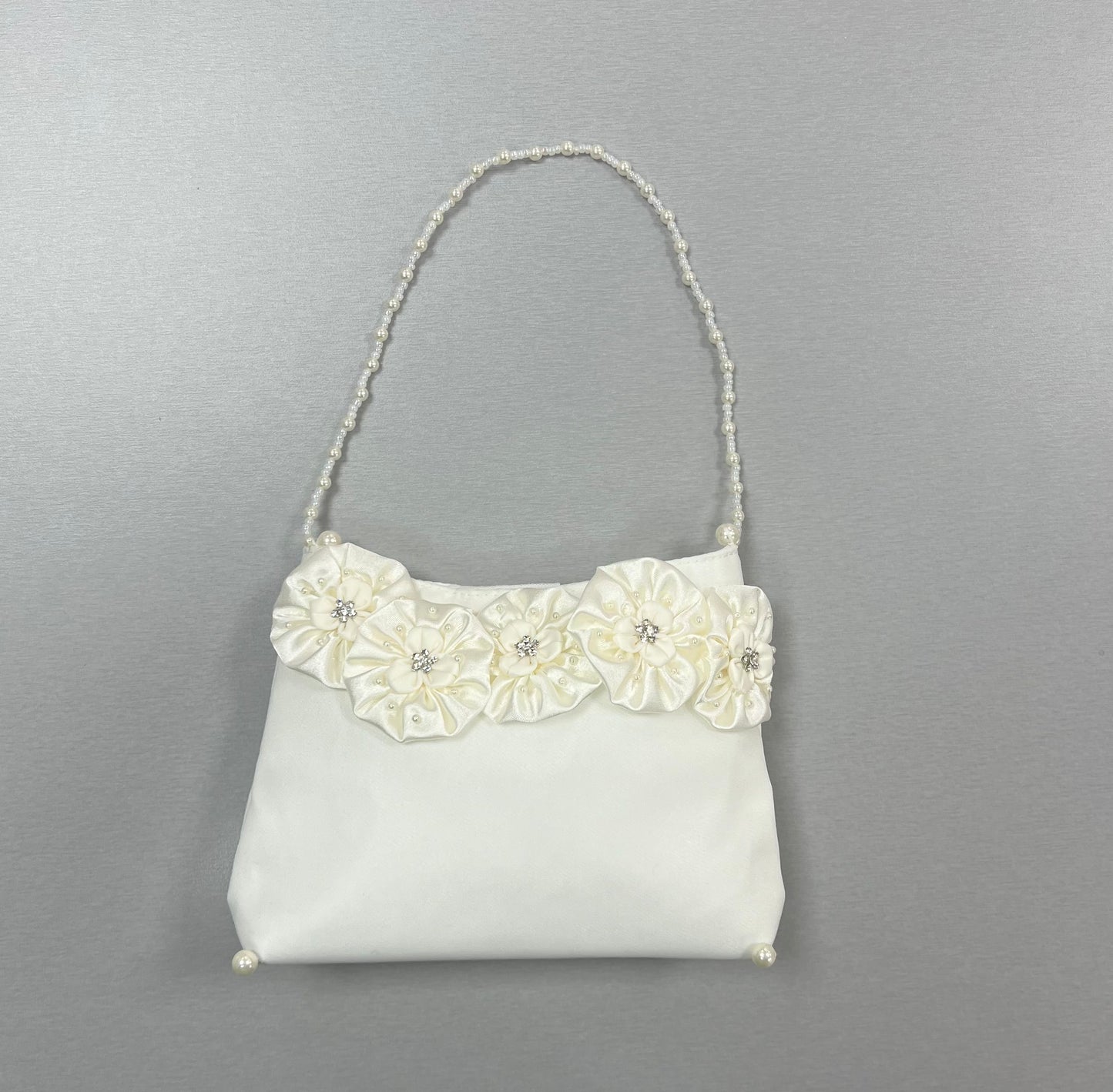 Communion Pocketbook | Ivory Satin Purse | Girls Communion Accessories | La Bavetta New York