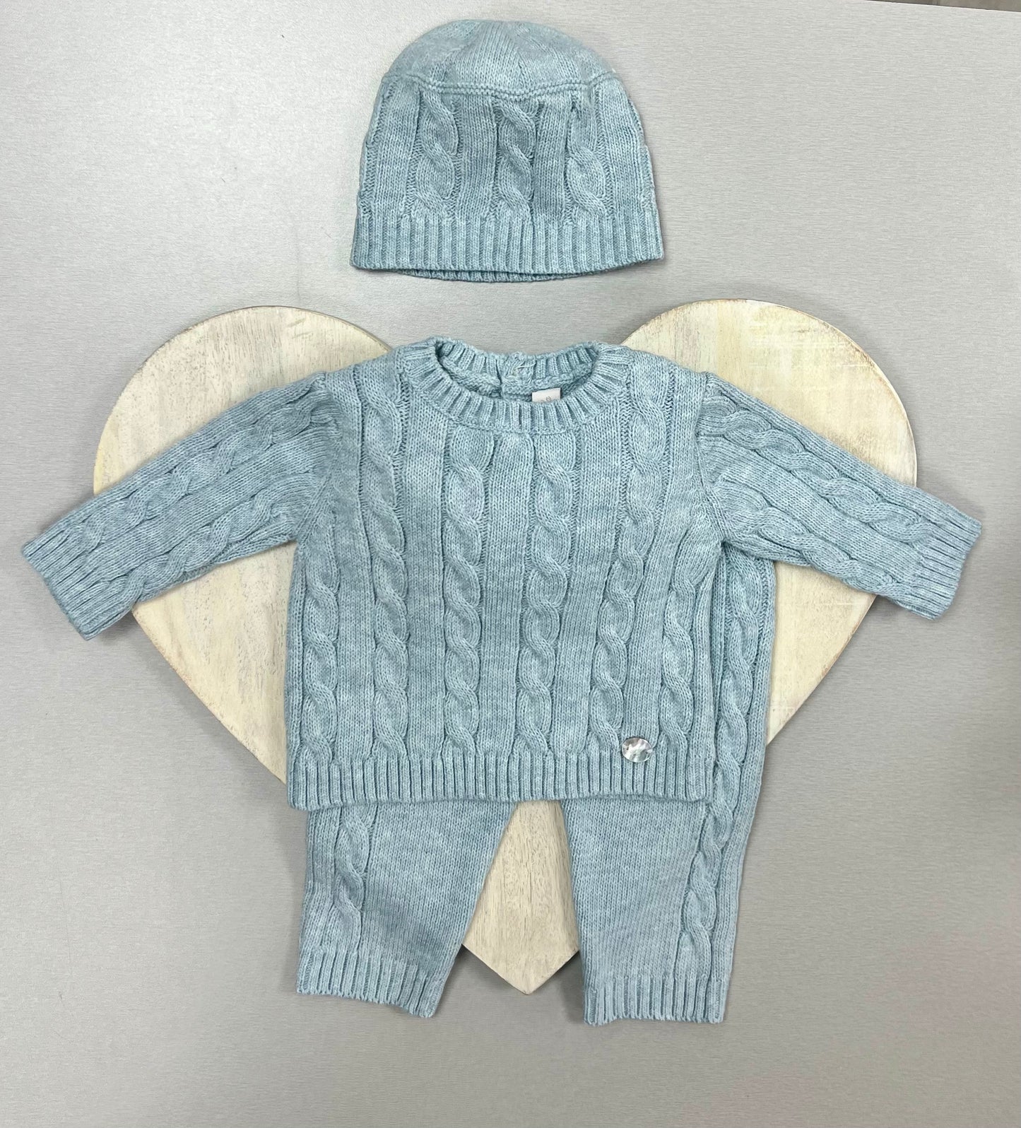 2pc knit Blue pants set