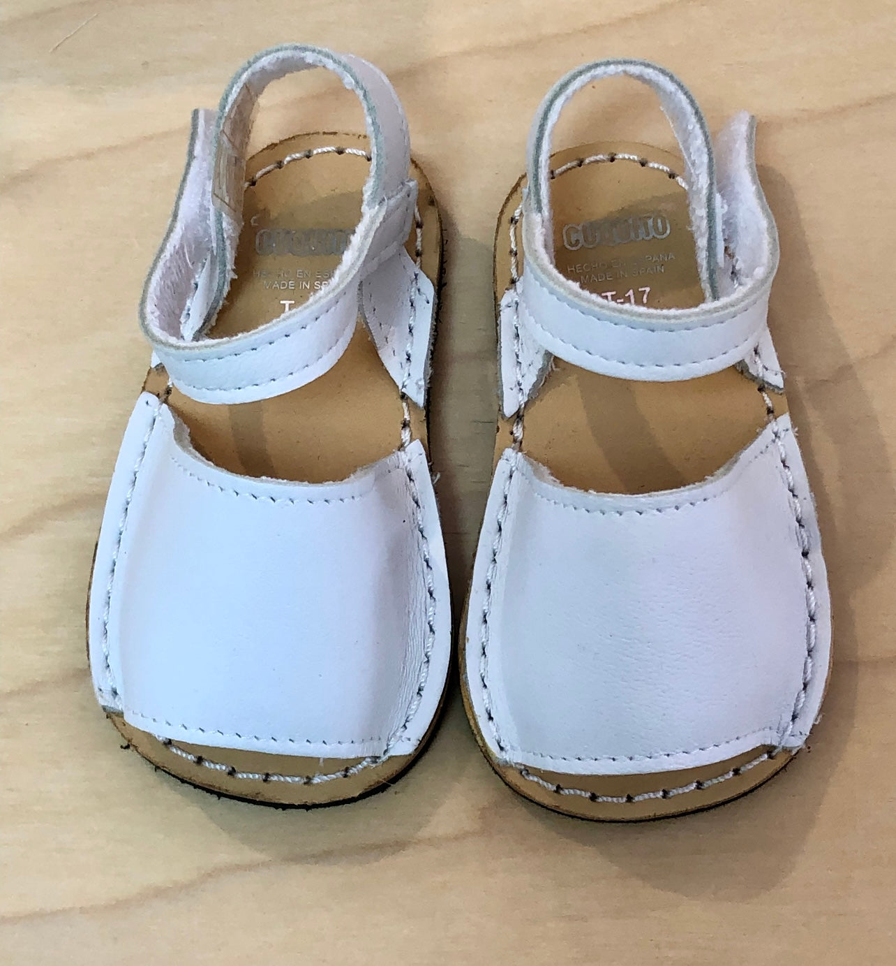 Baby Girl white leather Open Toe Sandals