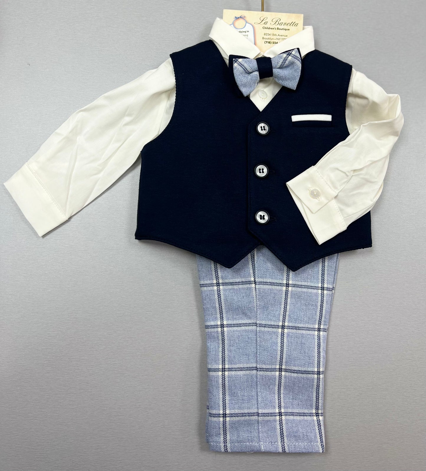 Bimbalo Navy blue Boys Suit | La Bavetta | Children's Boutique in Brooklyn