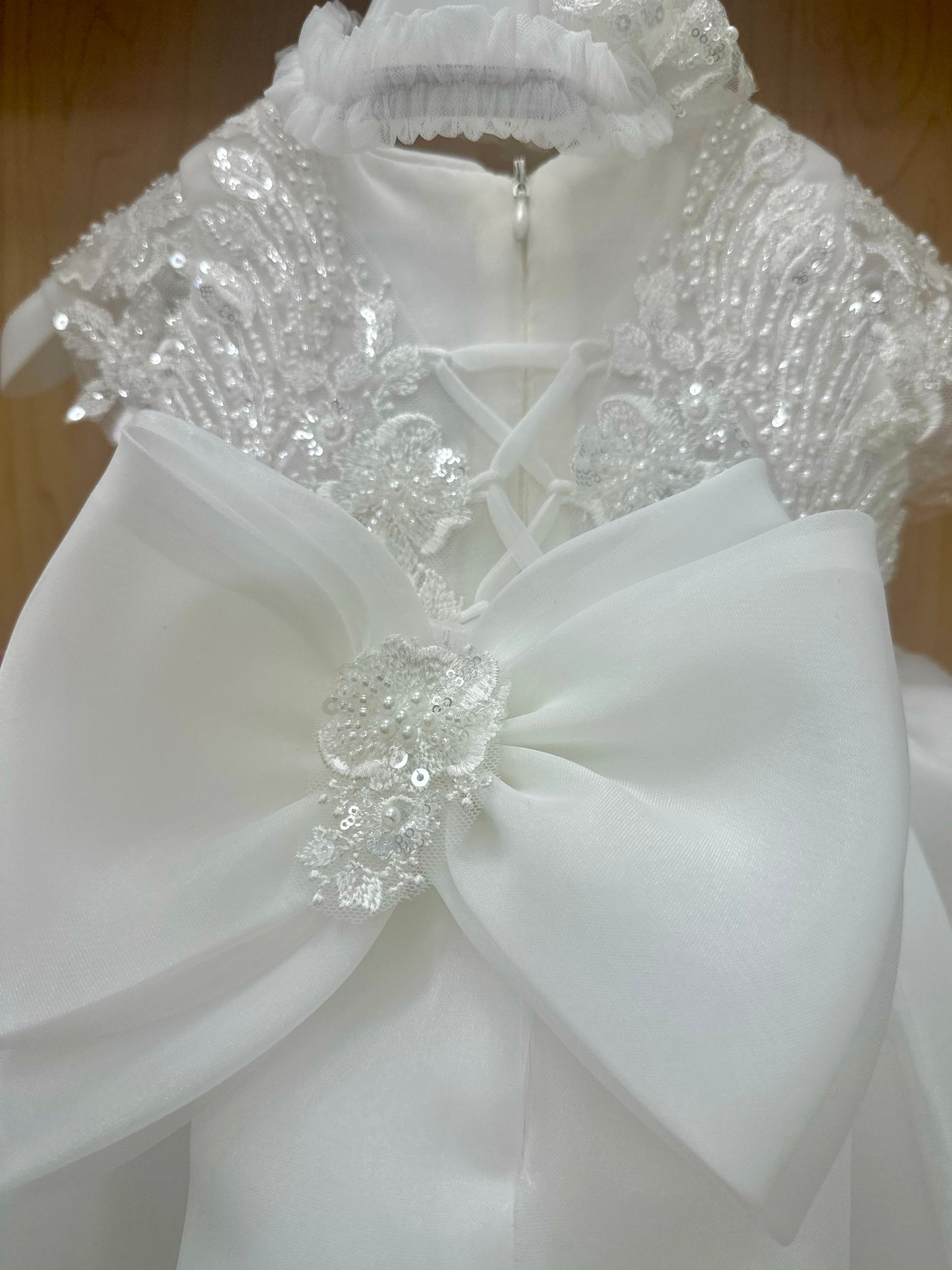 Dolce Bambini Ruffle Christening Dress