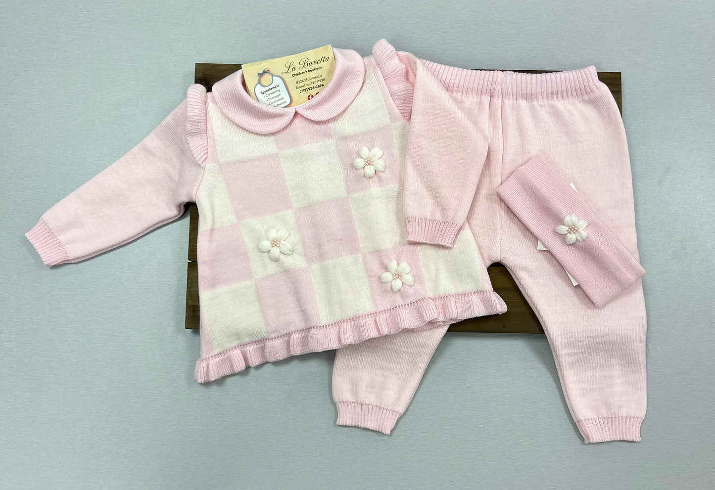 Bimbalo Italian knit 2pc girls pants set 7347