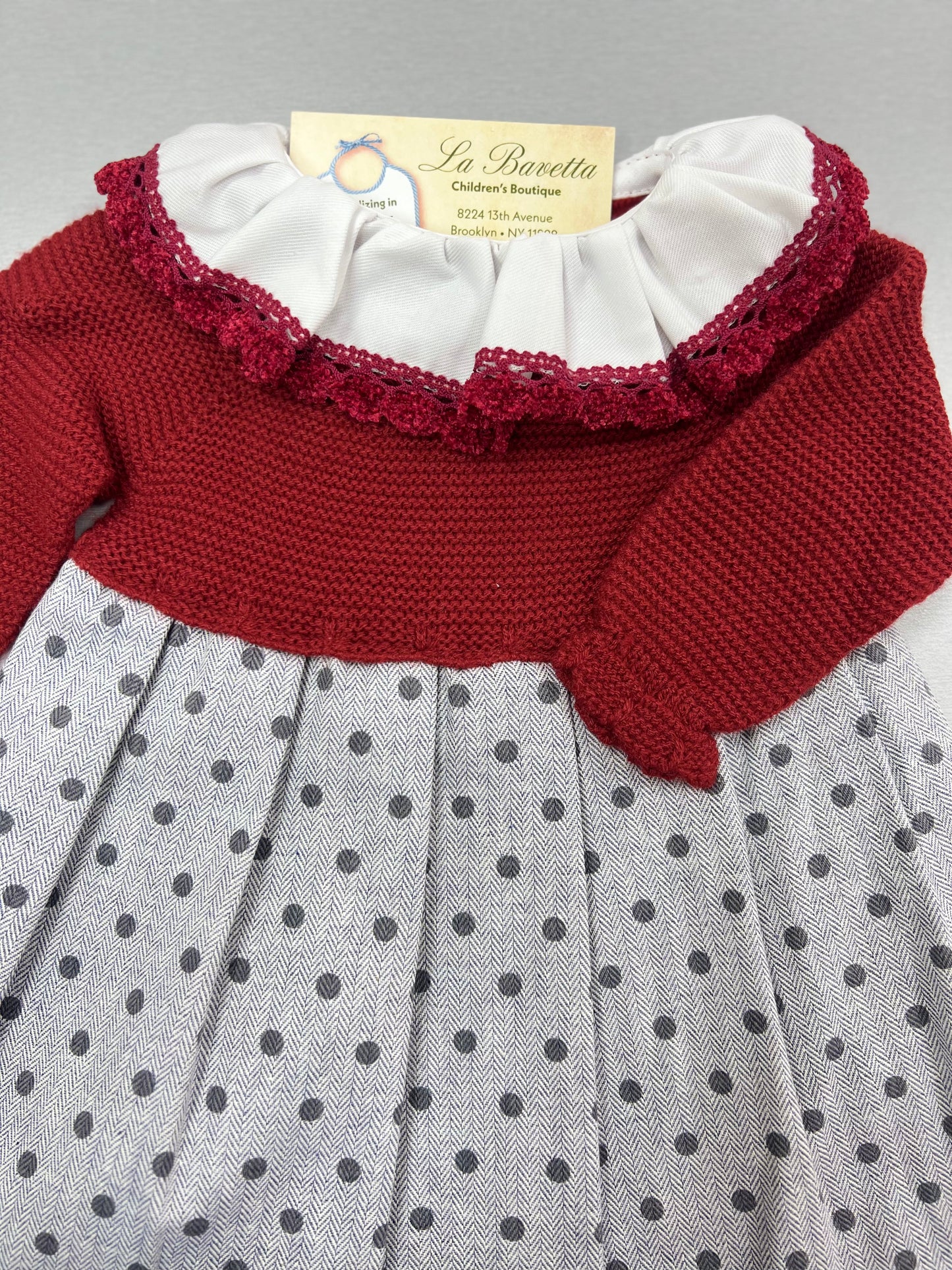 Cranberry knit Top Dress