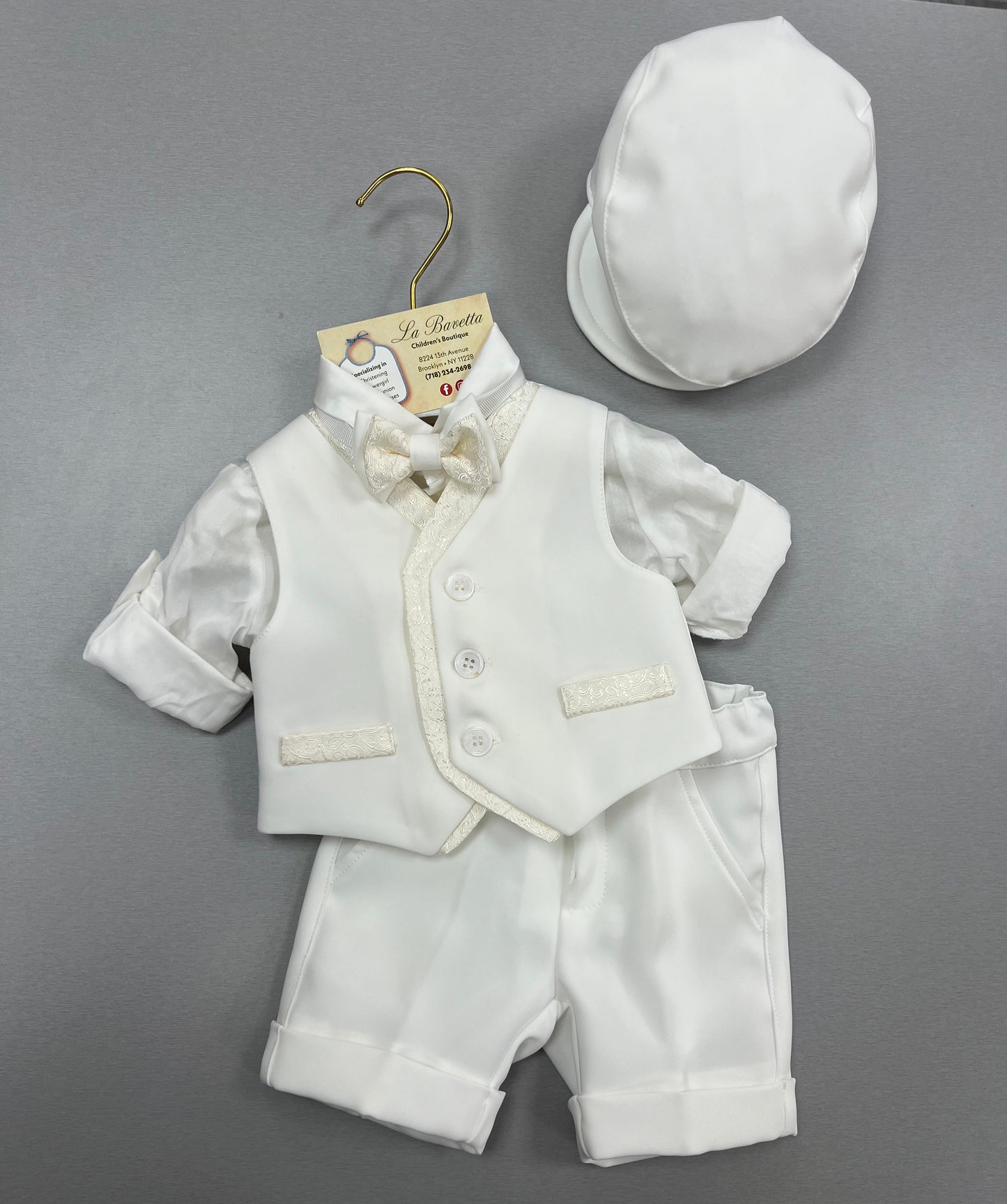 Boys Shorts Set | Christian Baptism | La Bavetta | Brooklyn Shopping