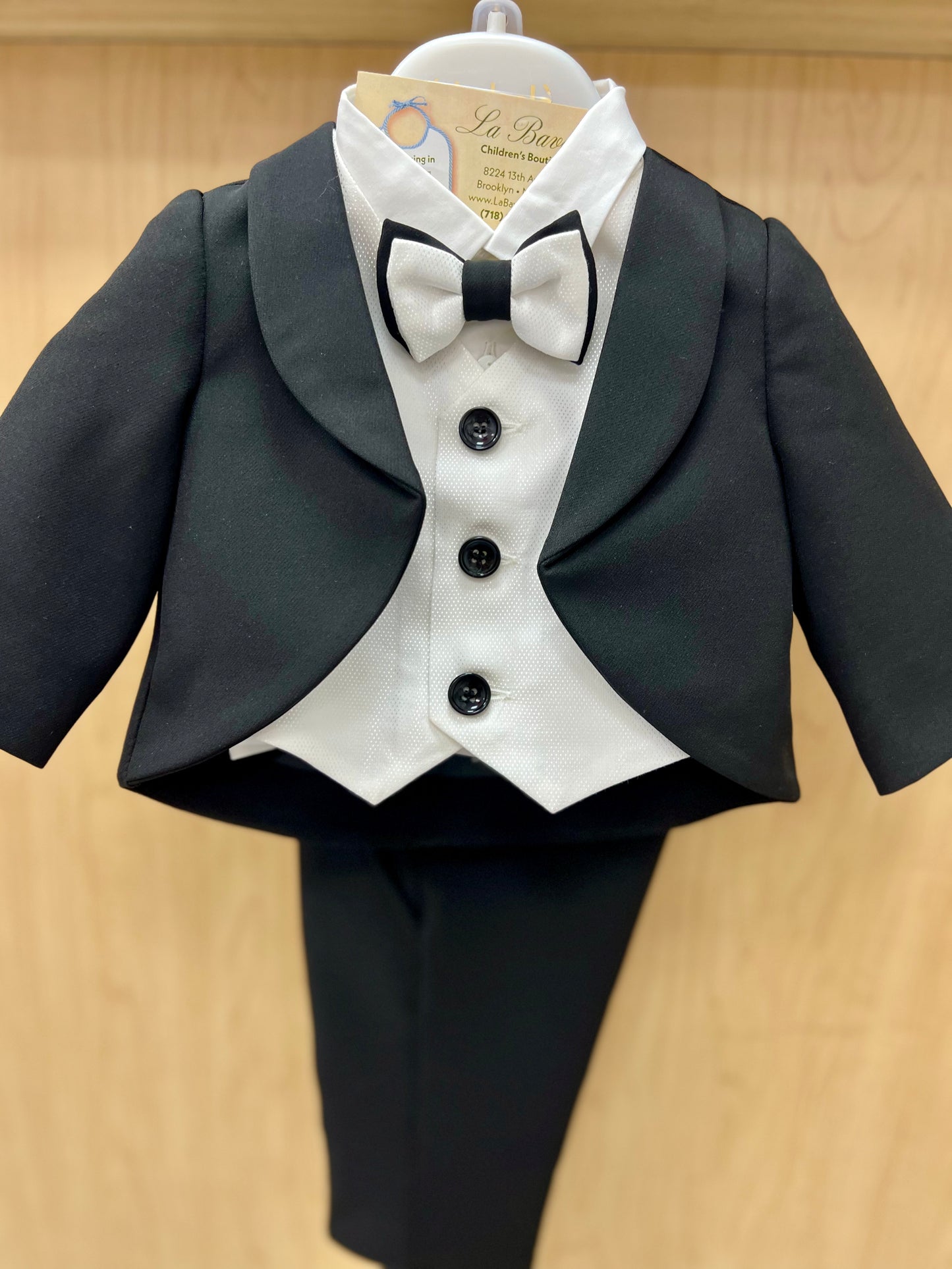 Bimbalo Italian Black & white Tuxedo made in Italy