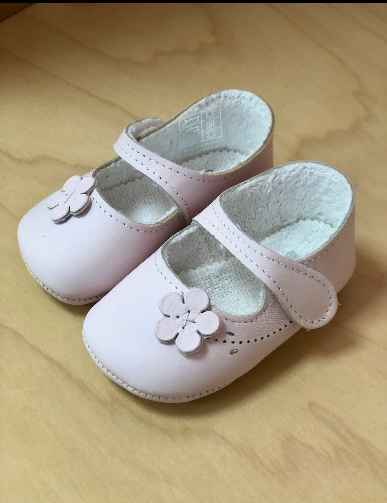 Baby Girl Soft Leather Pink Shoes