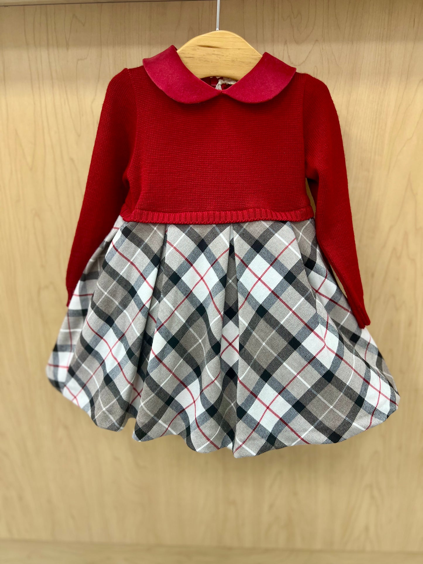 Bimbalo Vestina Knitted Red Top Dress