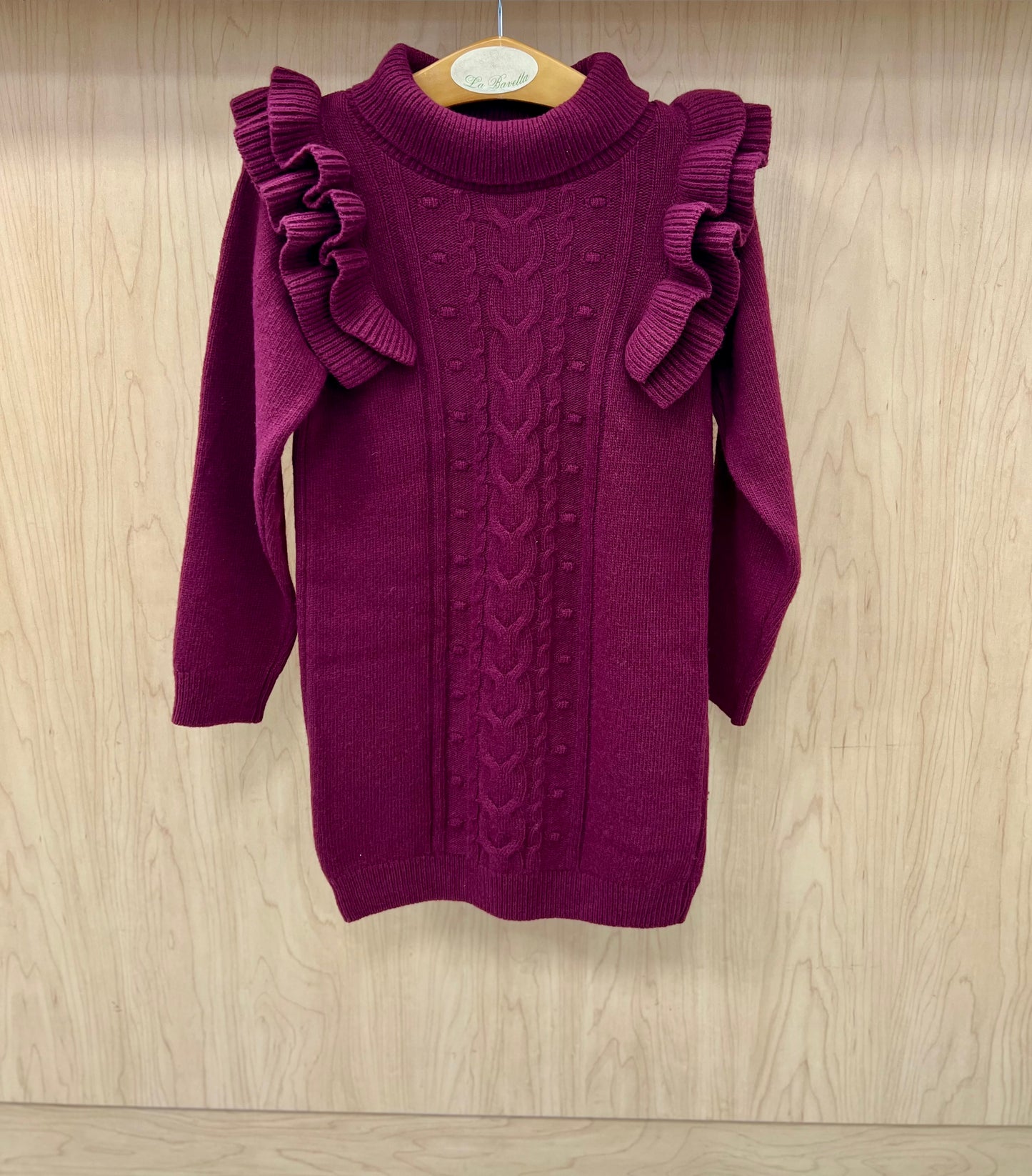 Knit wine Dress Dk453