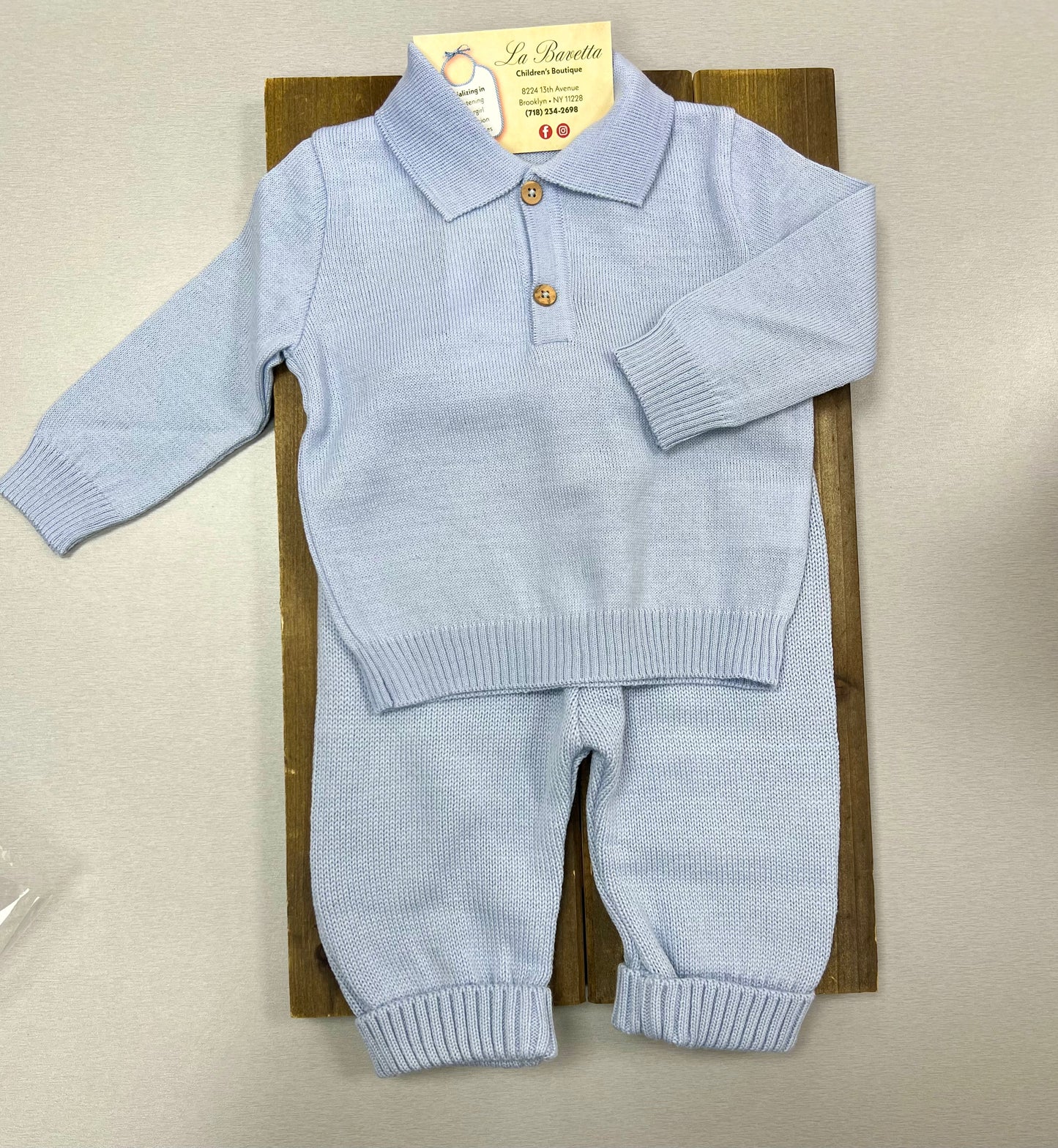 Bimbalo Italian Cotton Knit 2-Piece Set - Baby Boy