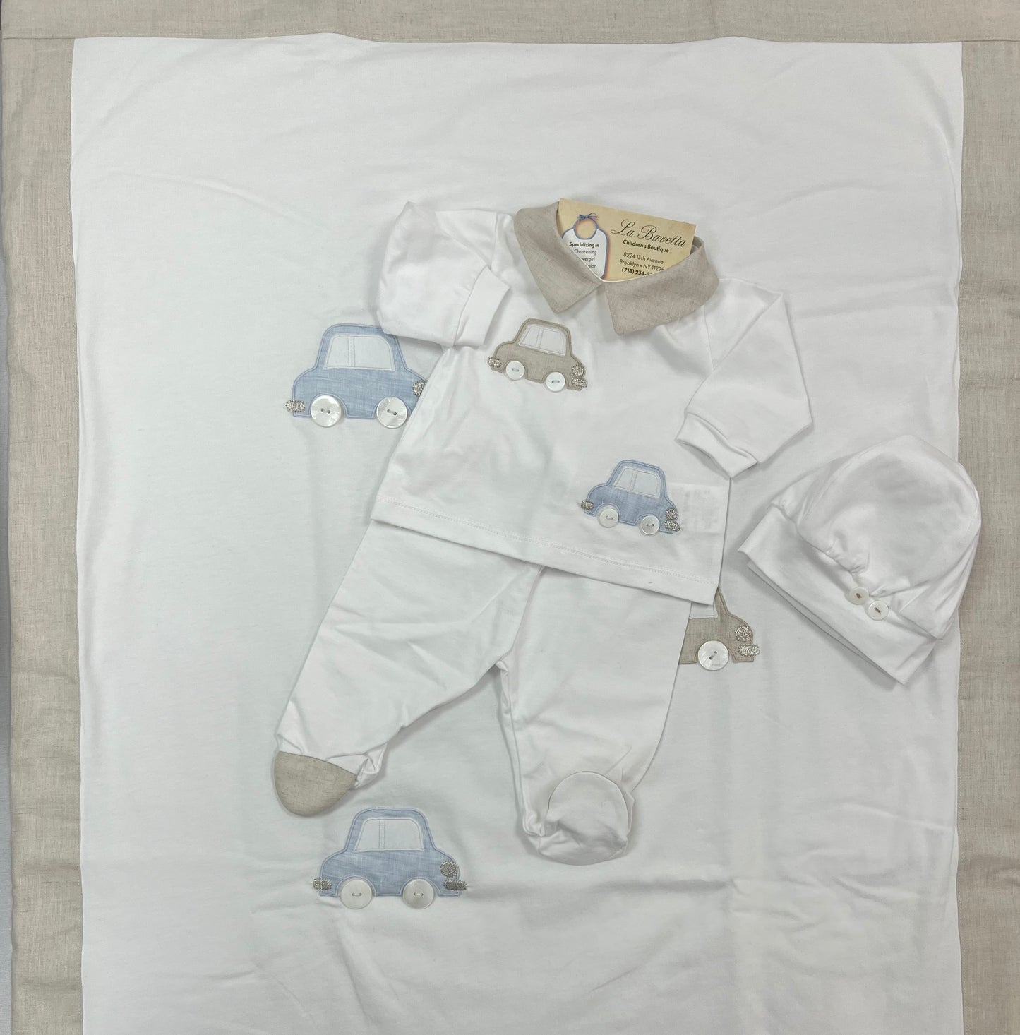 Bimbalo Italian Take Me Home Set - Baby Boy Premium Outfit