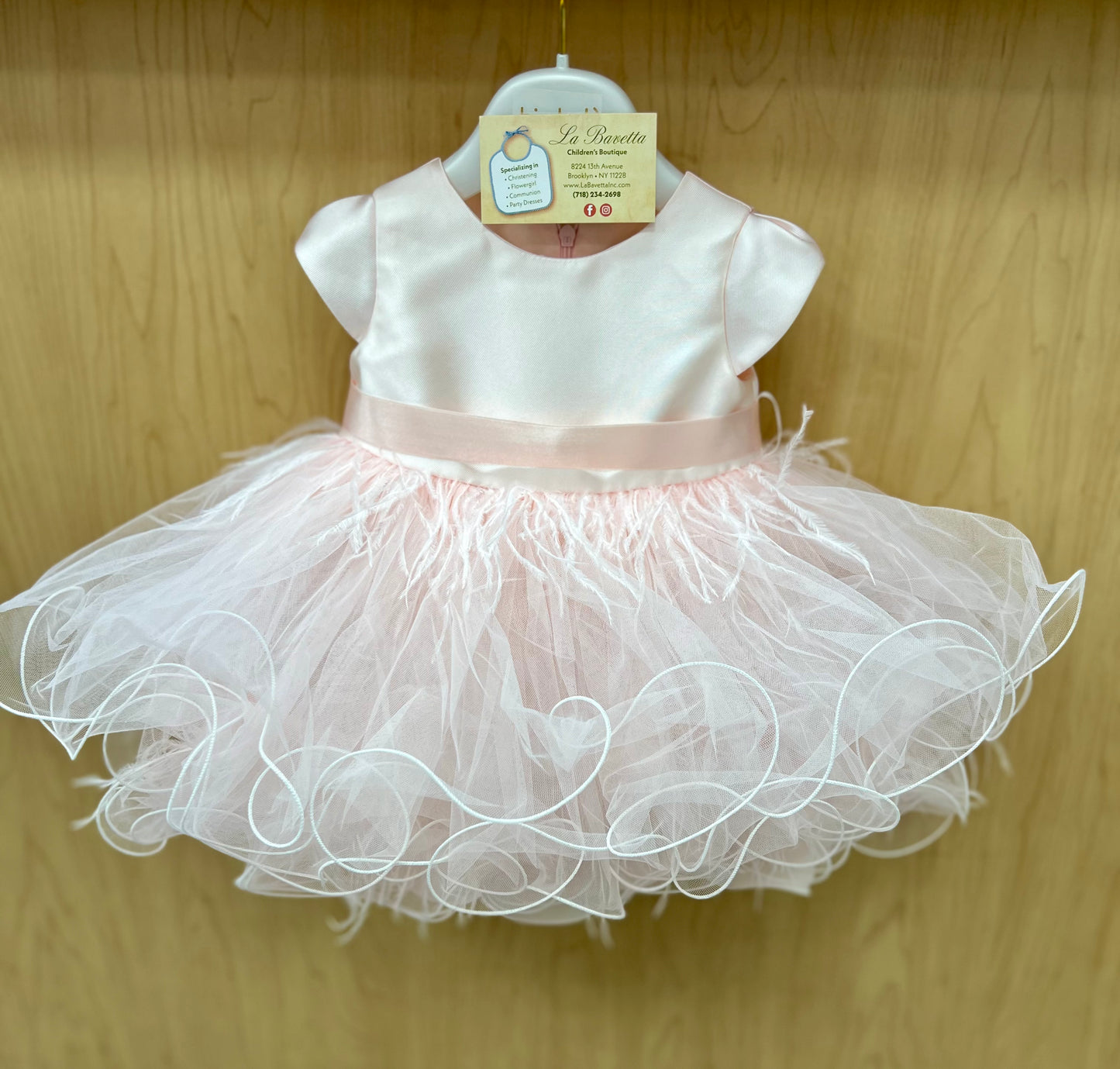 Bimabalo  Blush/Pink 1st Birthday Party Dress 7419