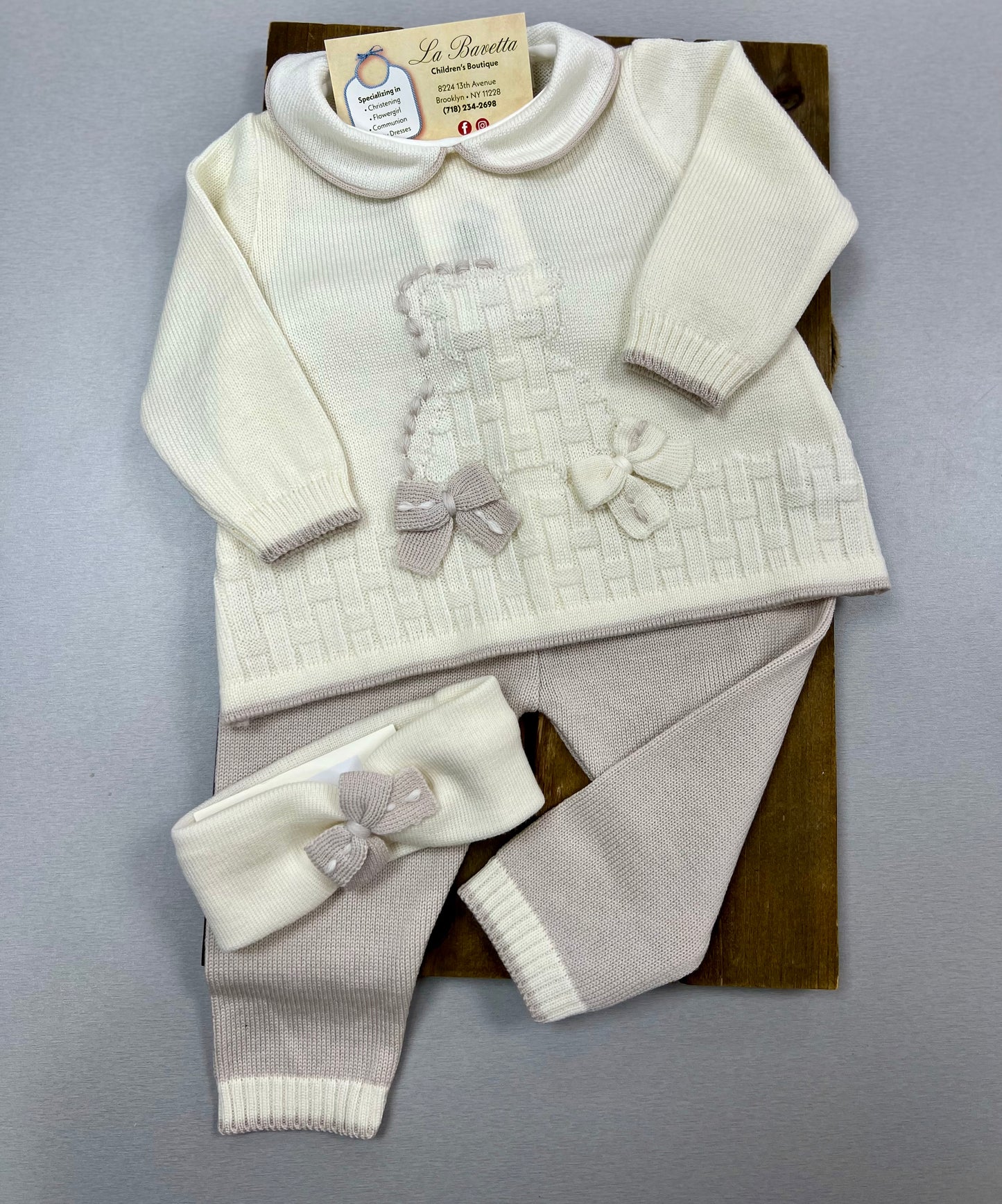 Bimbalo 7340 Baby wool knit set Made in Italy