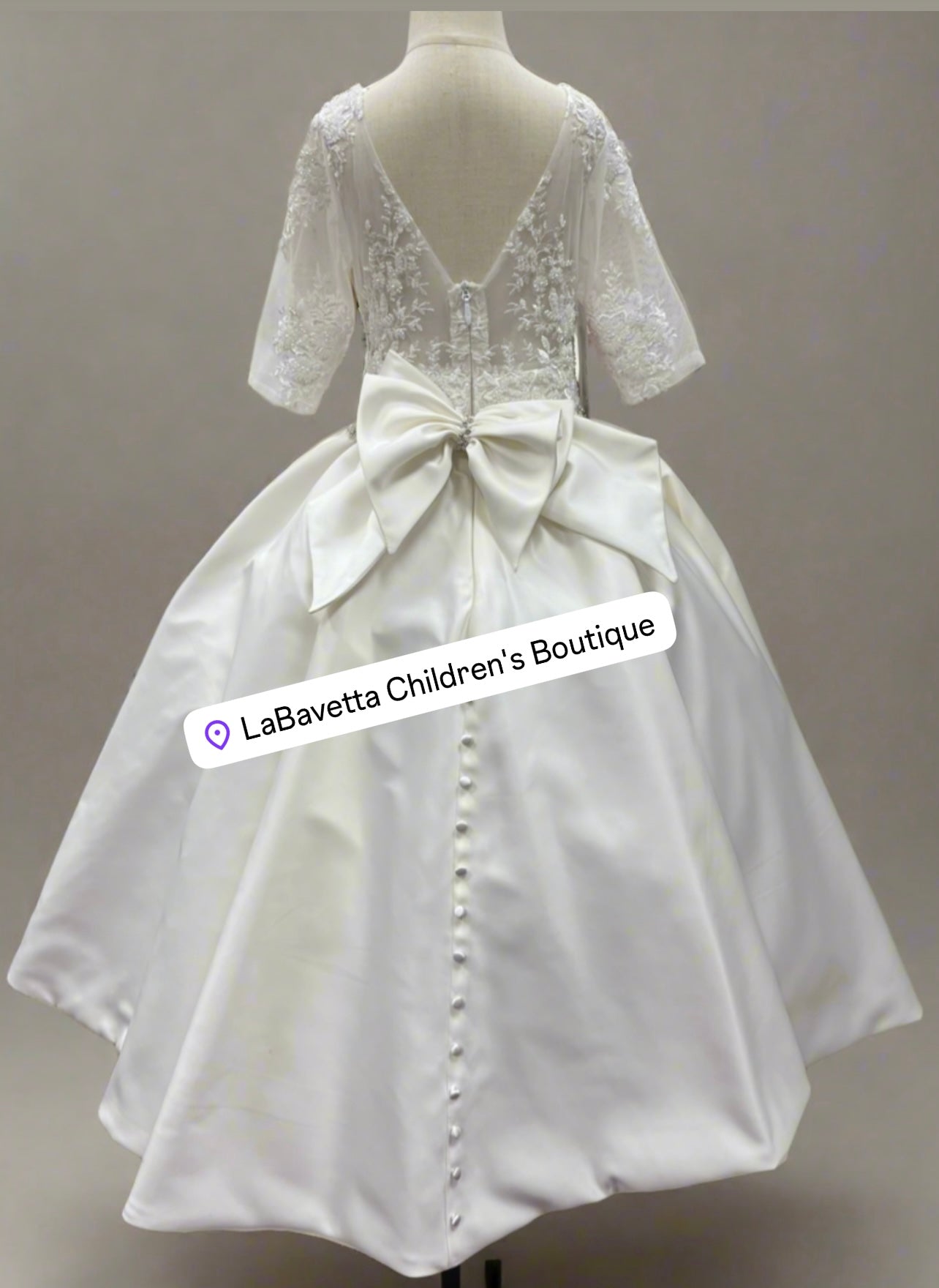 custom couture communion Dress/ Amanda
