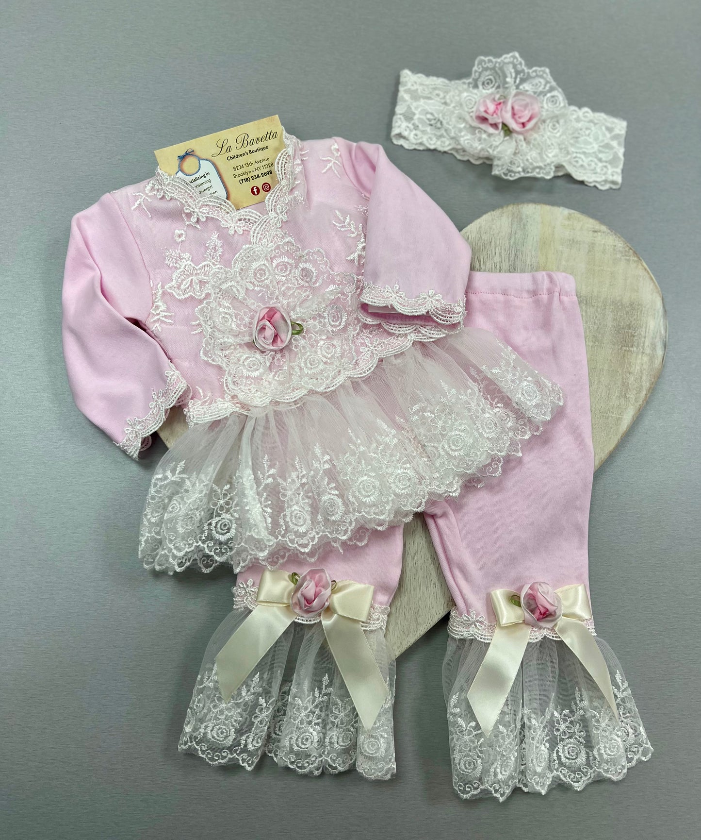 Katie Rose Breanna pink long sleeves 2pc set