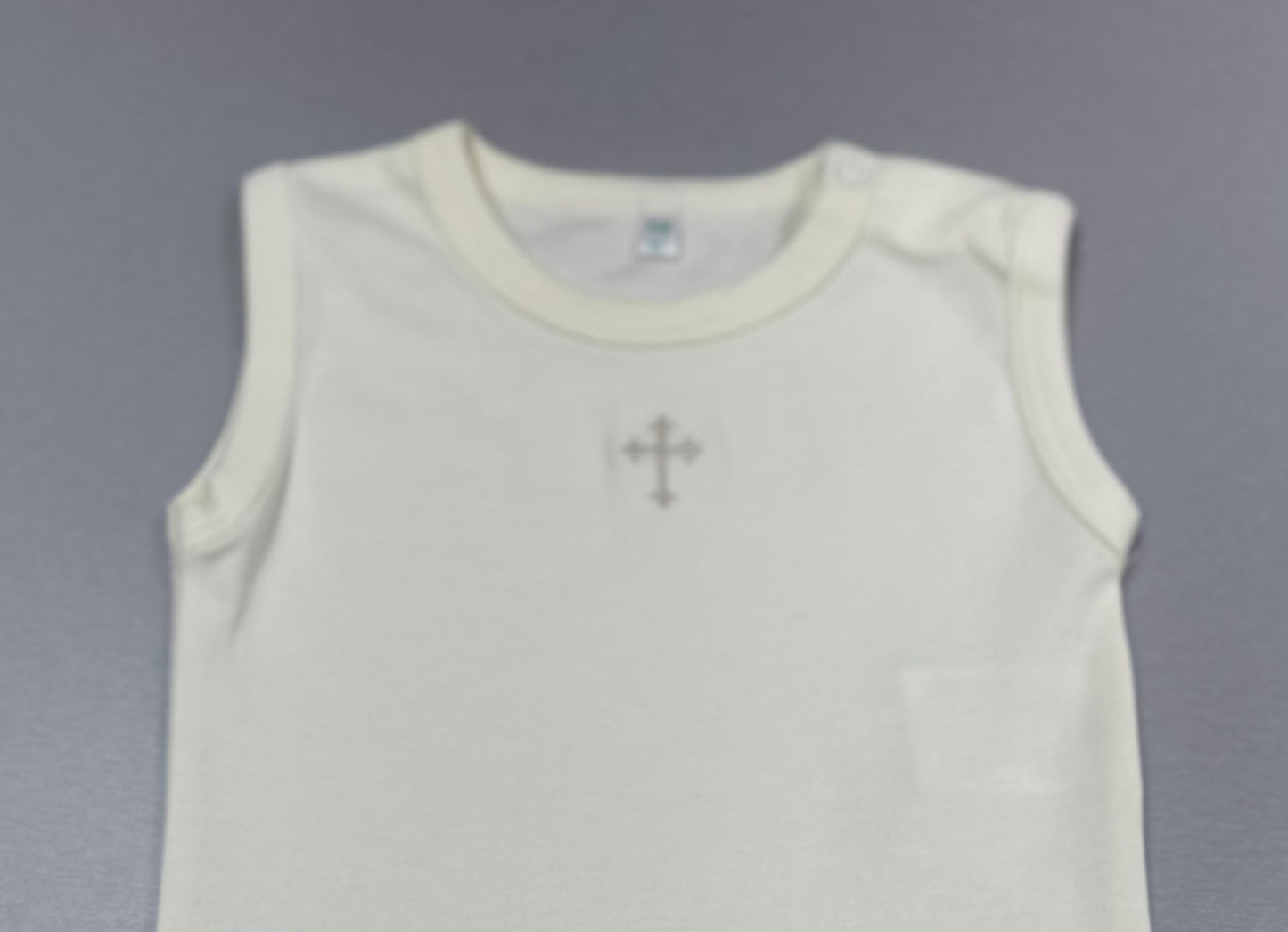 Boys Onsie with embroided cross