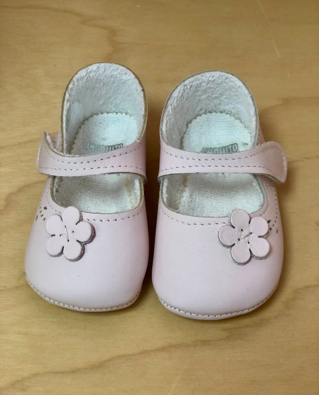 Baby Girl Soft Leather Pink Shoes
