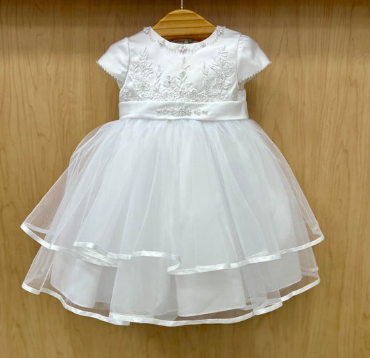 Baptism | Sarah Louise short Christening Dress | La Bavetta