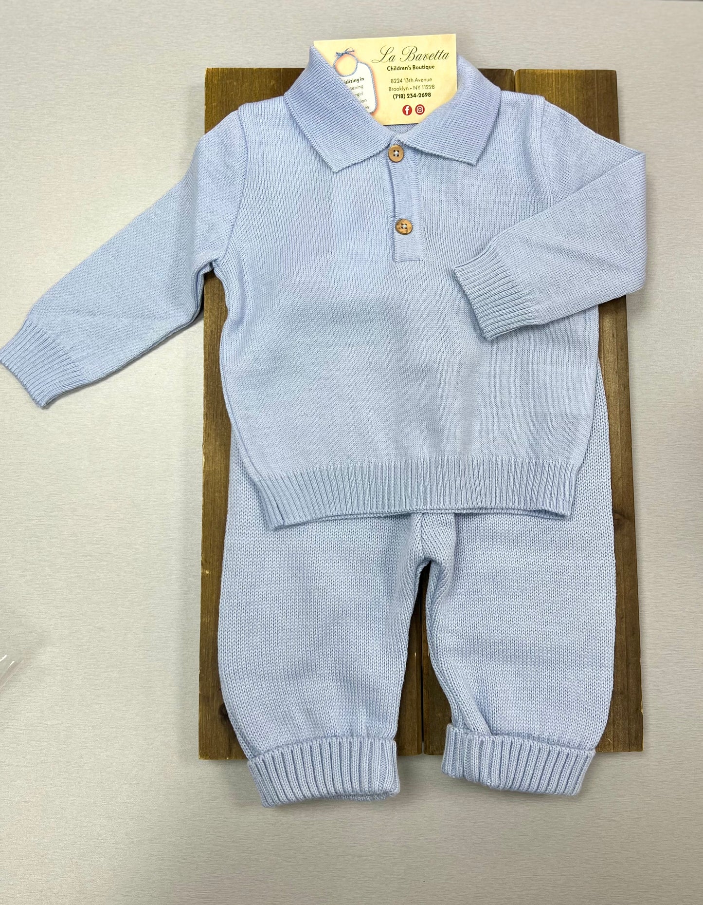 7472 2pc cotton knit pants