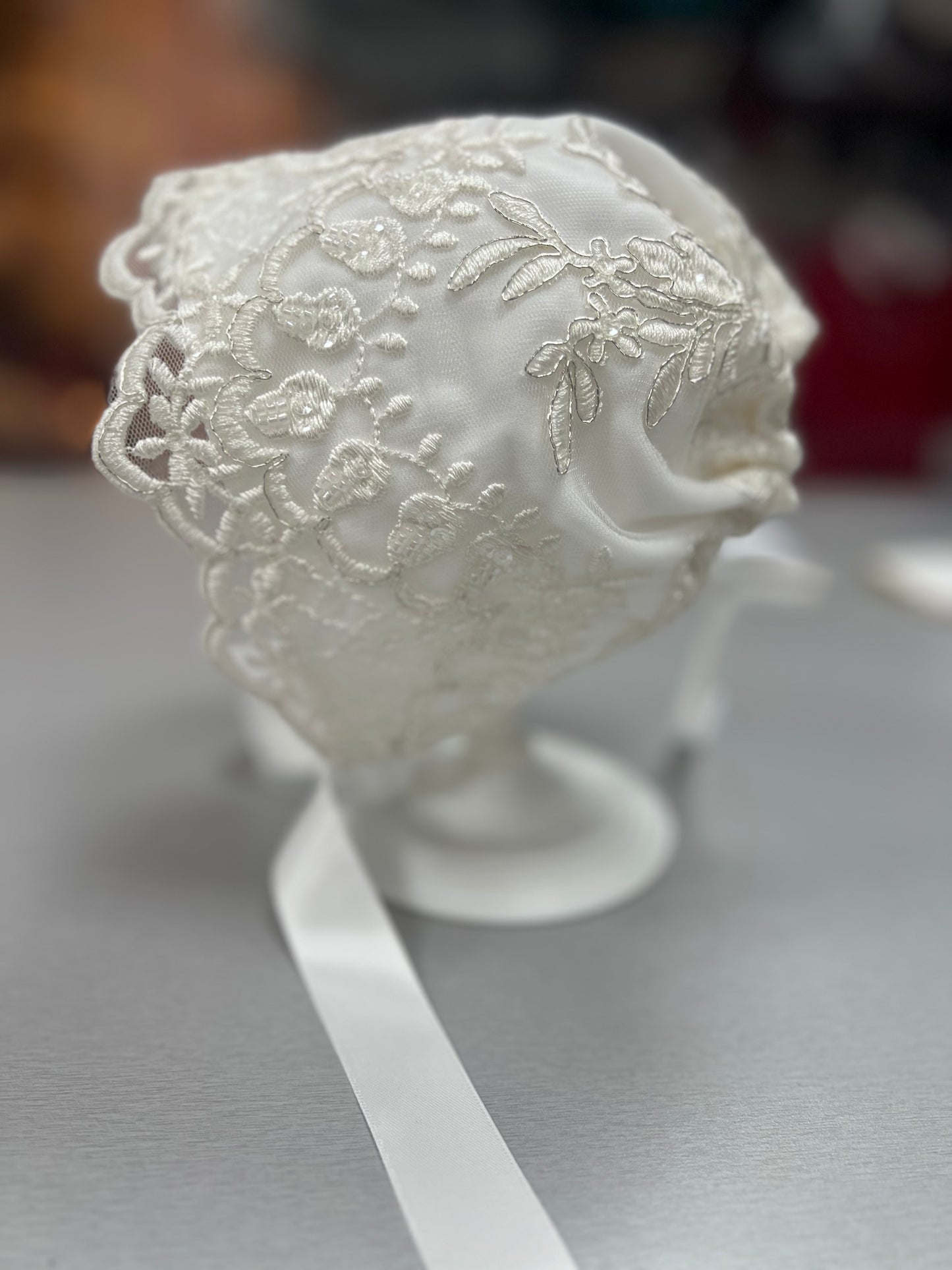 L’Pety Canar lace Christening Dress