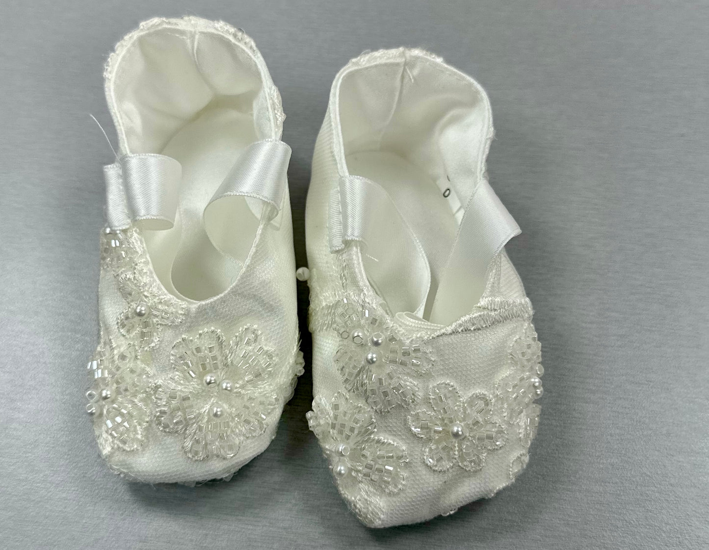 Girl's European Baptism gown little boutique girl's shoes | La Bavetta | NYC