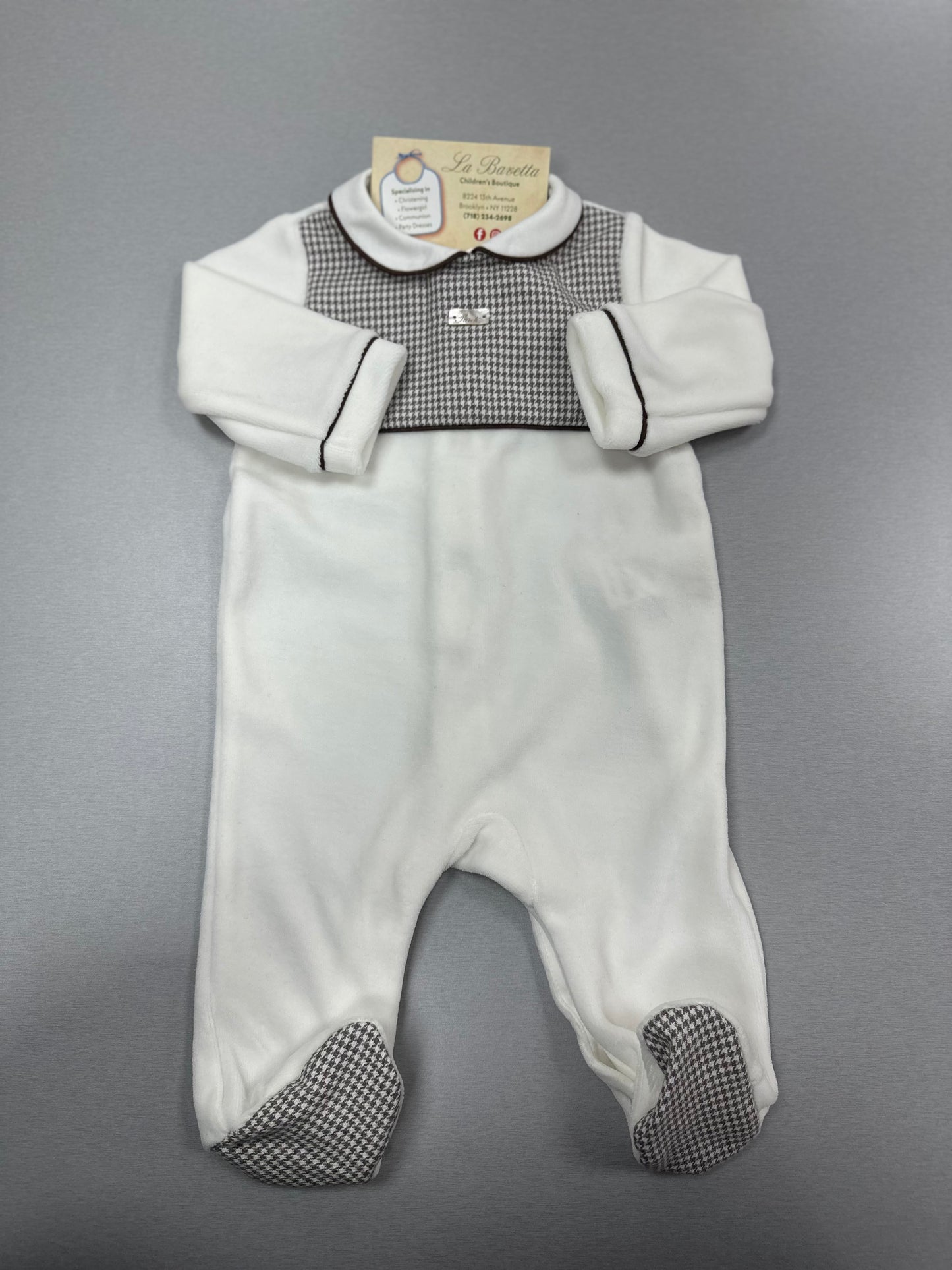 One piece velour romper 0123 06 321