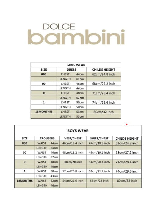 DB9758-8 Dolce bambini