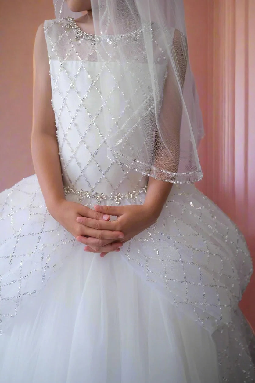 Christie Helene Belle couture communion Dress