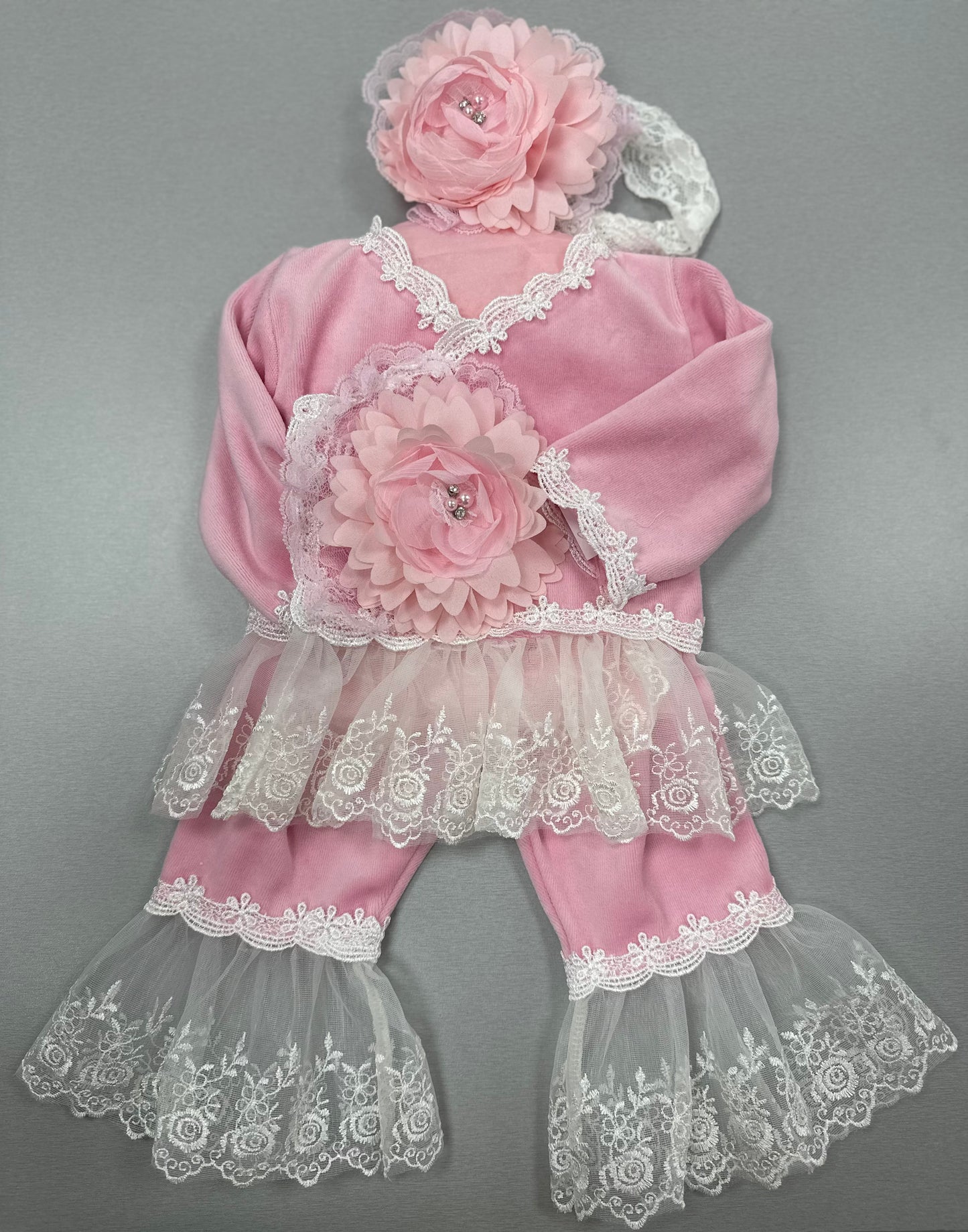 Katie Rose Barbie velour 2pc pants set