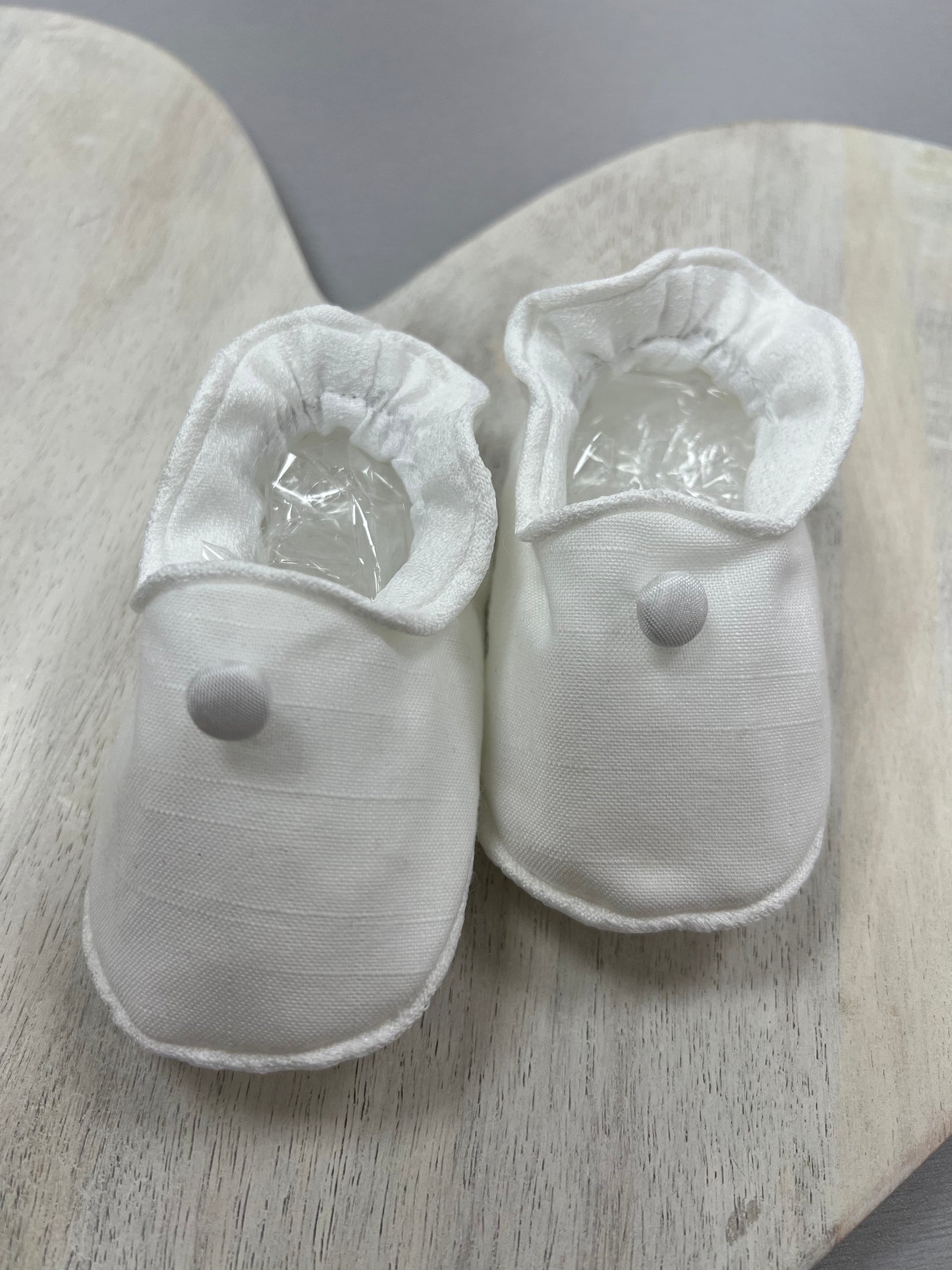 Piccolo Bacio cotton booties christening shoes for girls