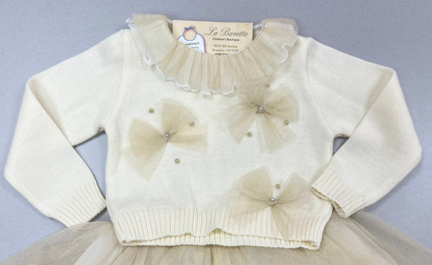 Tulle jacket dress for the holiday season as christmas present