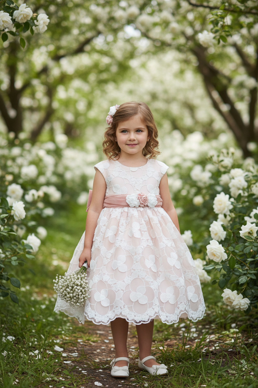 Girl wearing floral dress