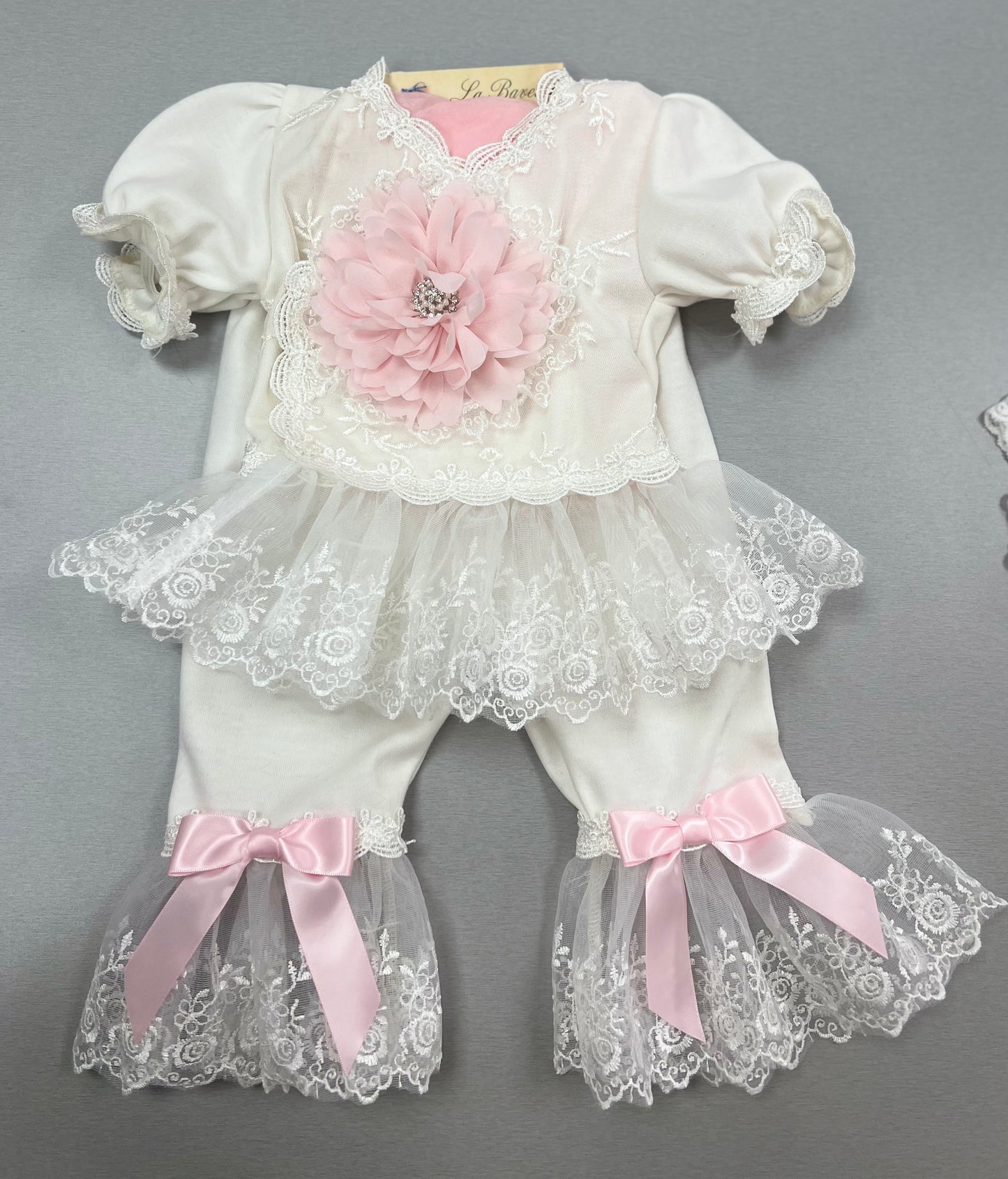 Alia Lace Trim Pants Set by Katie Rose