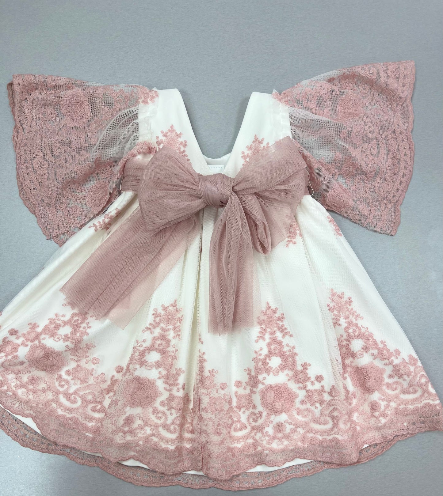 Embroidered Floral Girls Dress - Style 231-6503