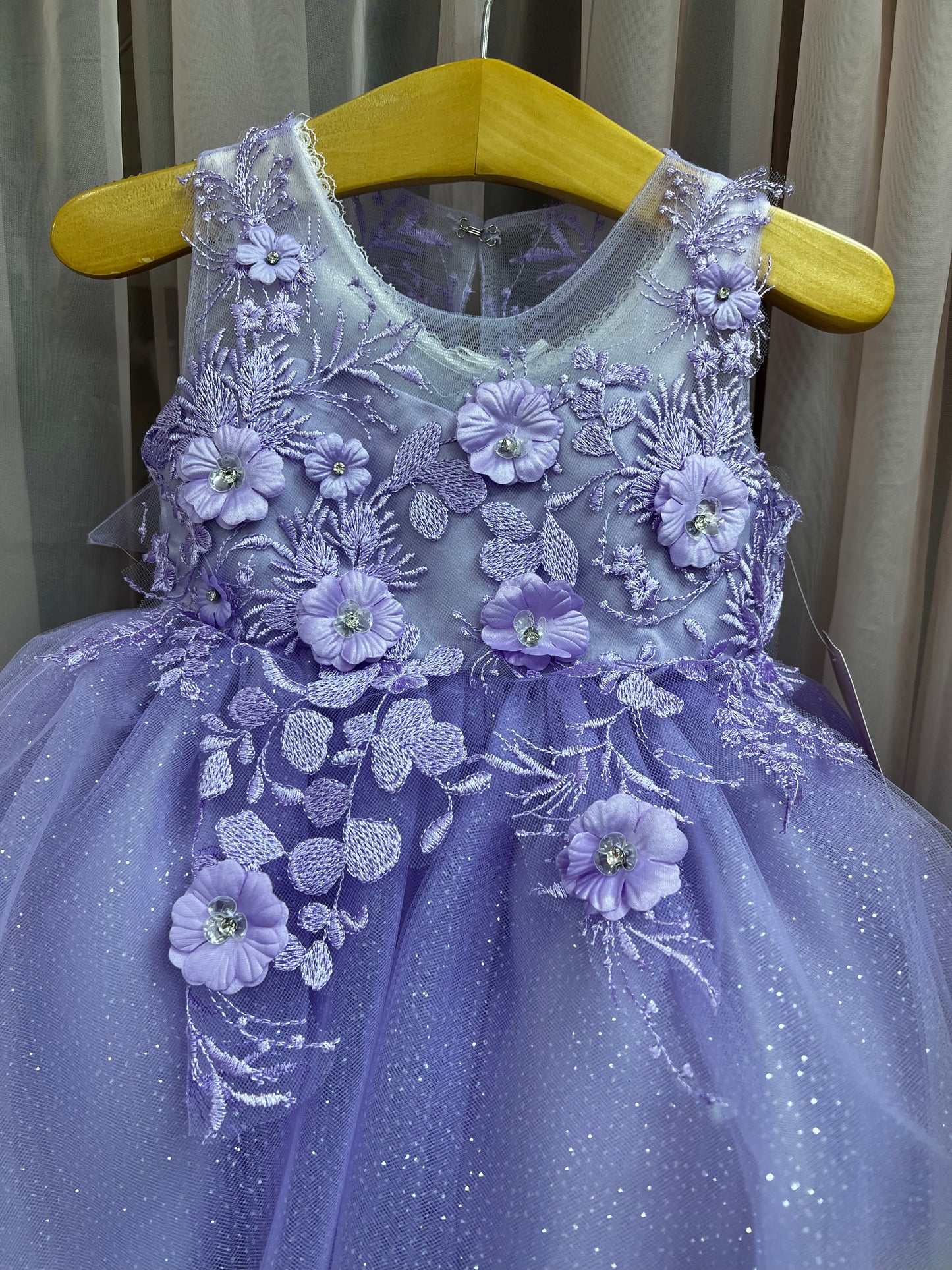 7038S purple party Dress