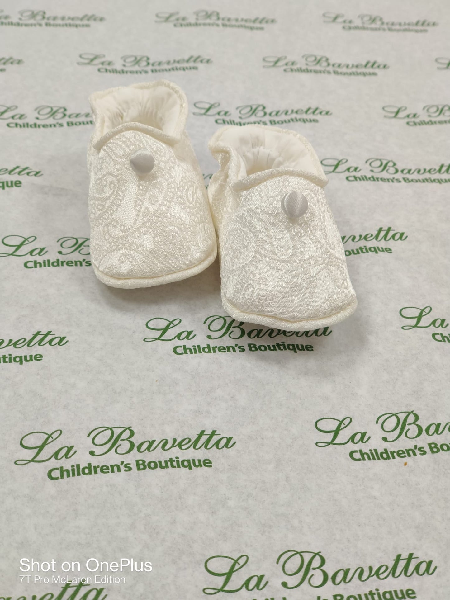 Piccolo Bacio Lorenzo white silk christening suit