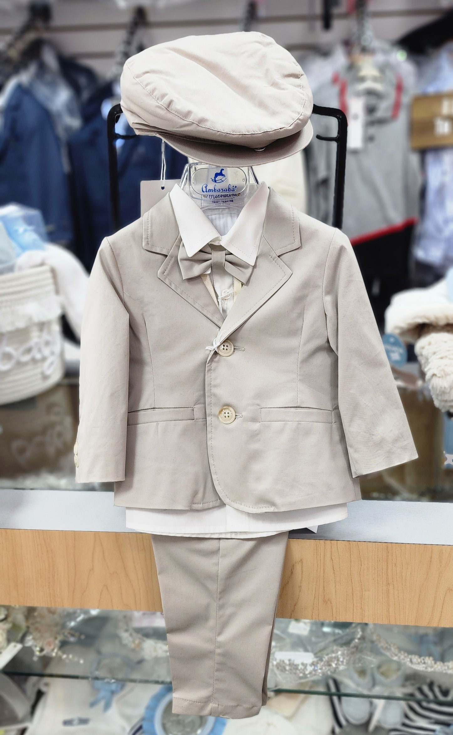 5 Pcs Beige Suit made in Italy FM33090