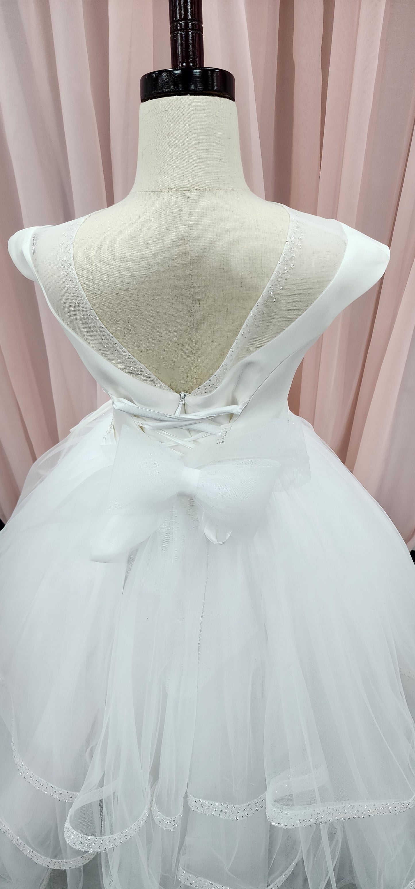 Michelina Bimbi Communion Dress with satin bodice