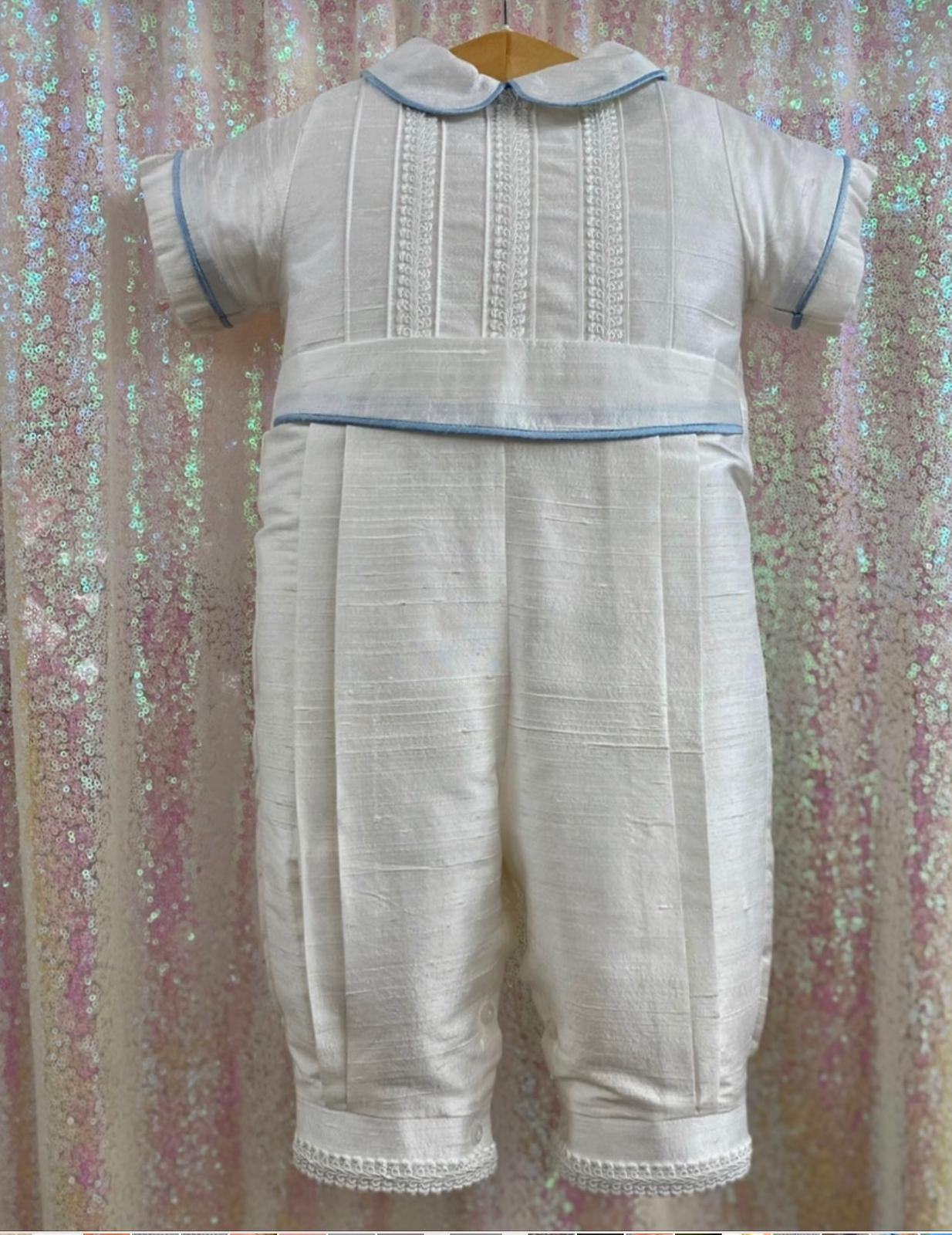 Piccolo Bacio Little Blue Prince Baptism suit