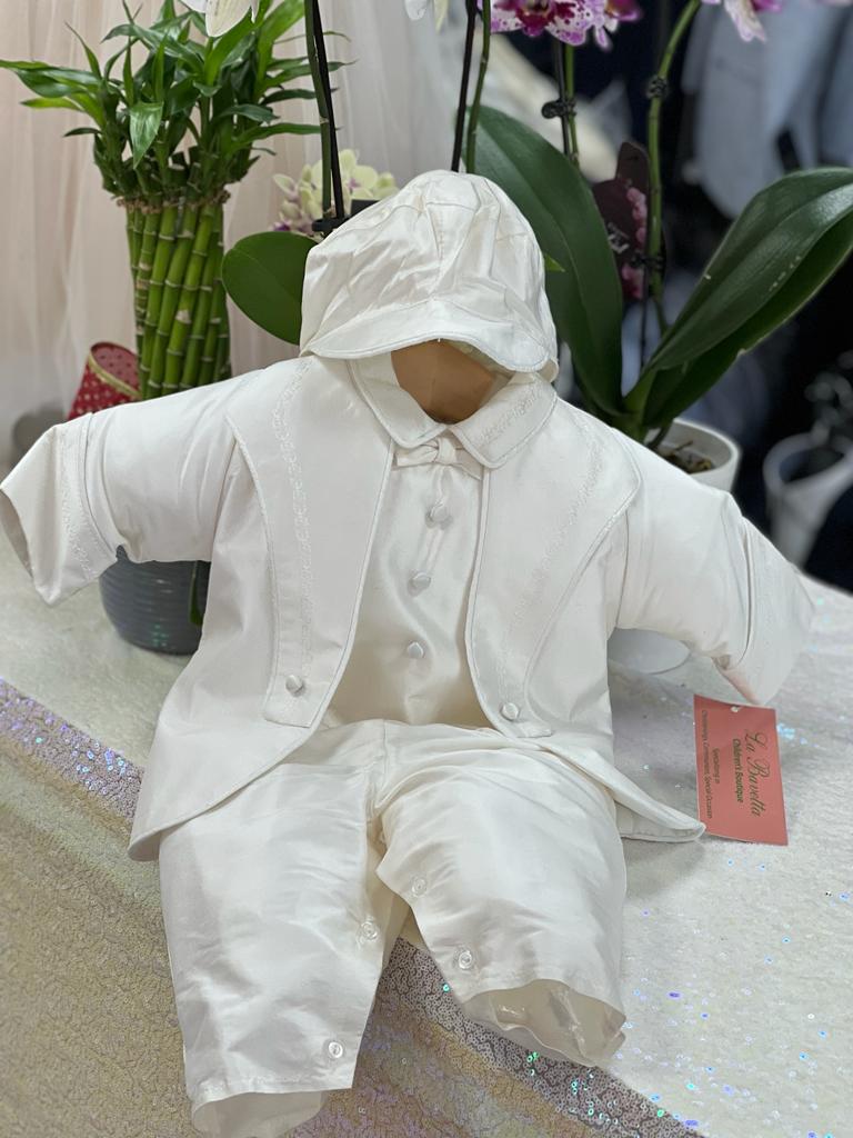 Luciano Boys Christening Outfit | La Bavetta Children's Boutique | NYC
