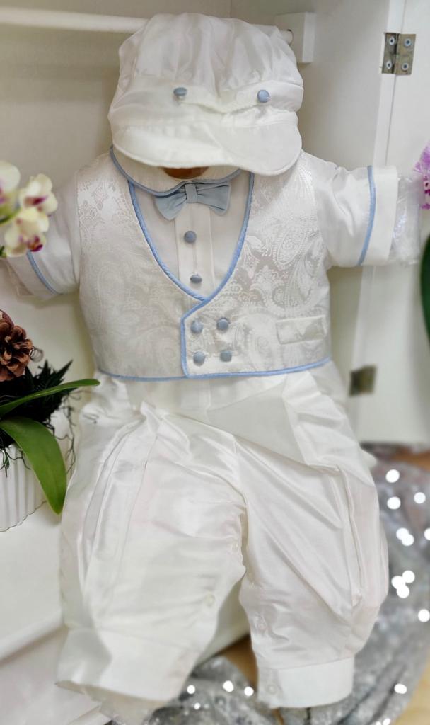 Blue Gerry Boys Christening | La Bavetta Children's Boutique | NYC